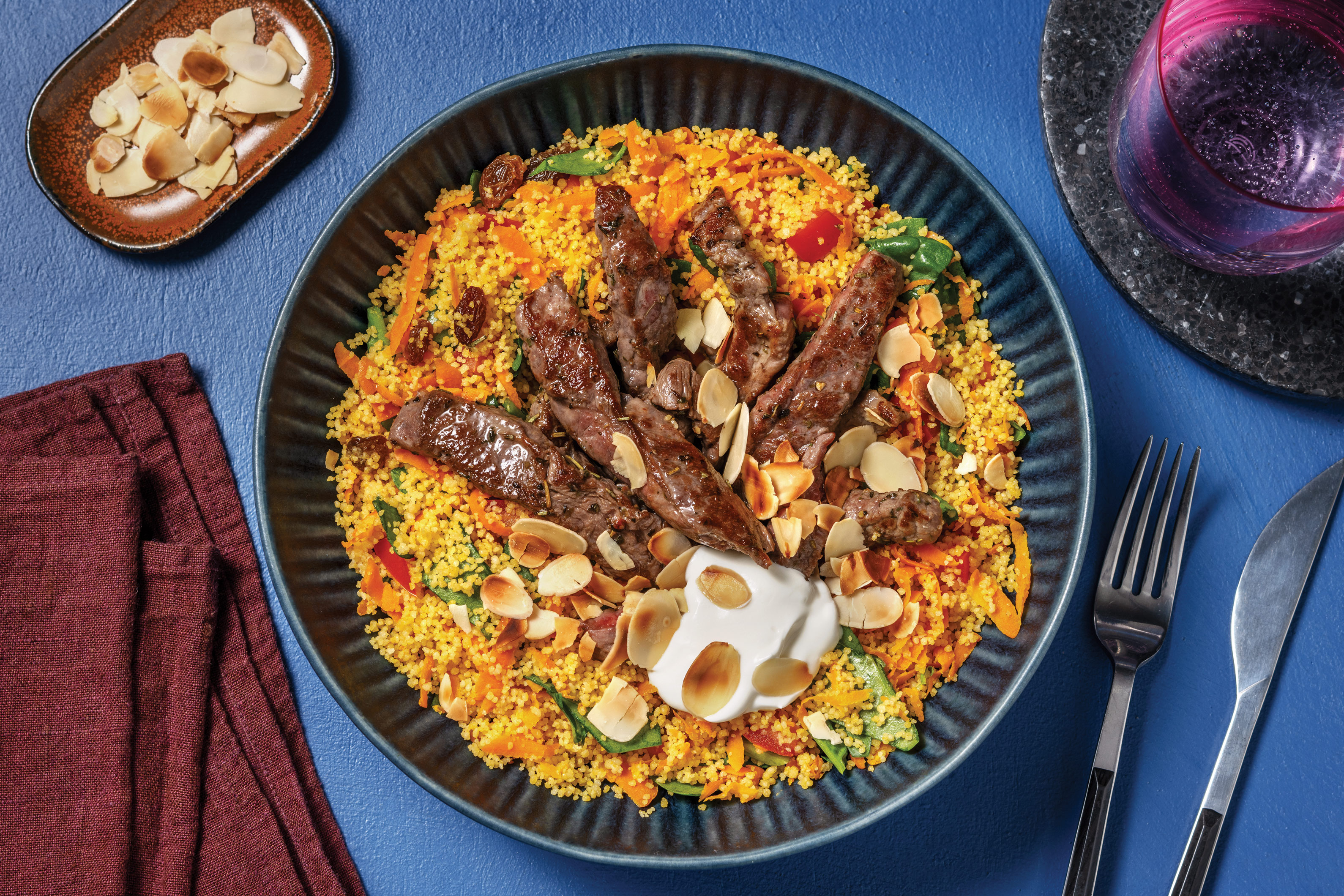 Herby Beef & Jewelled Couscous
