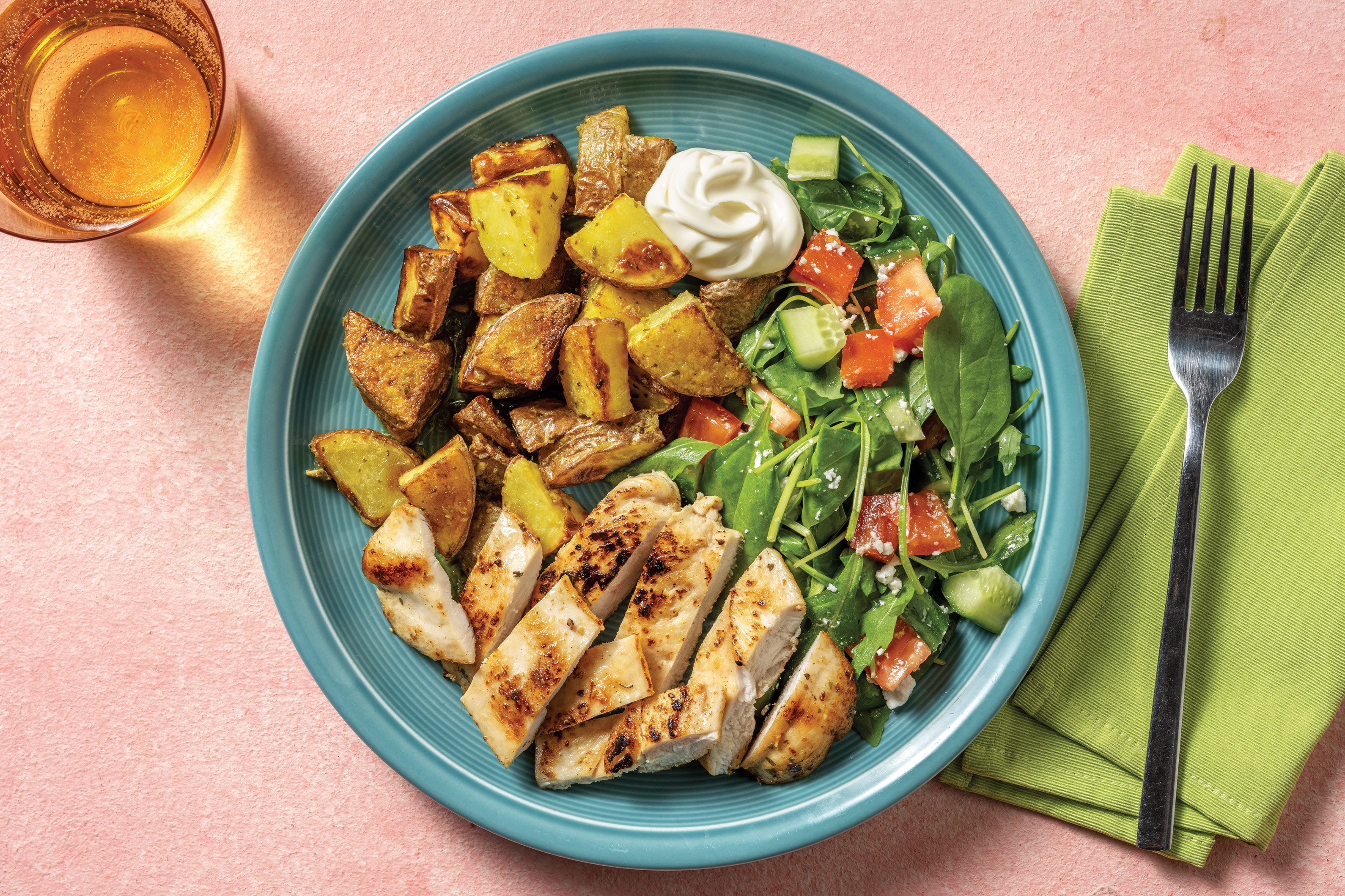 Herby Chicken & Pesto Potatoes