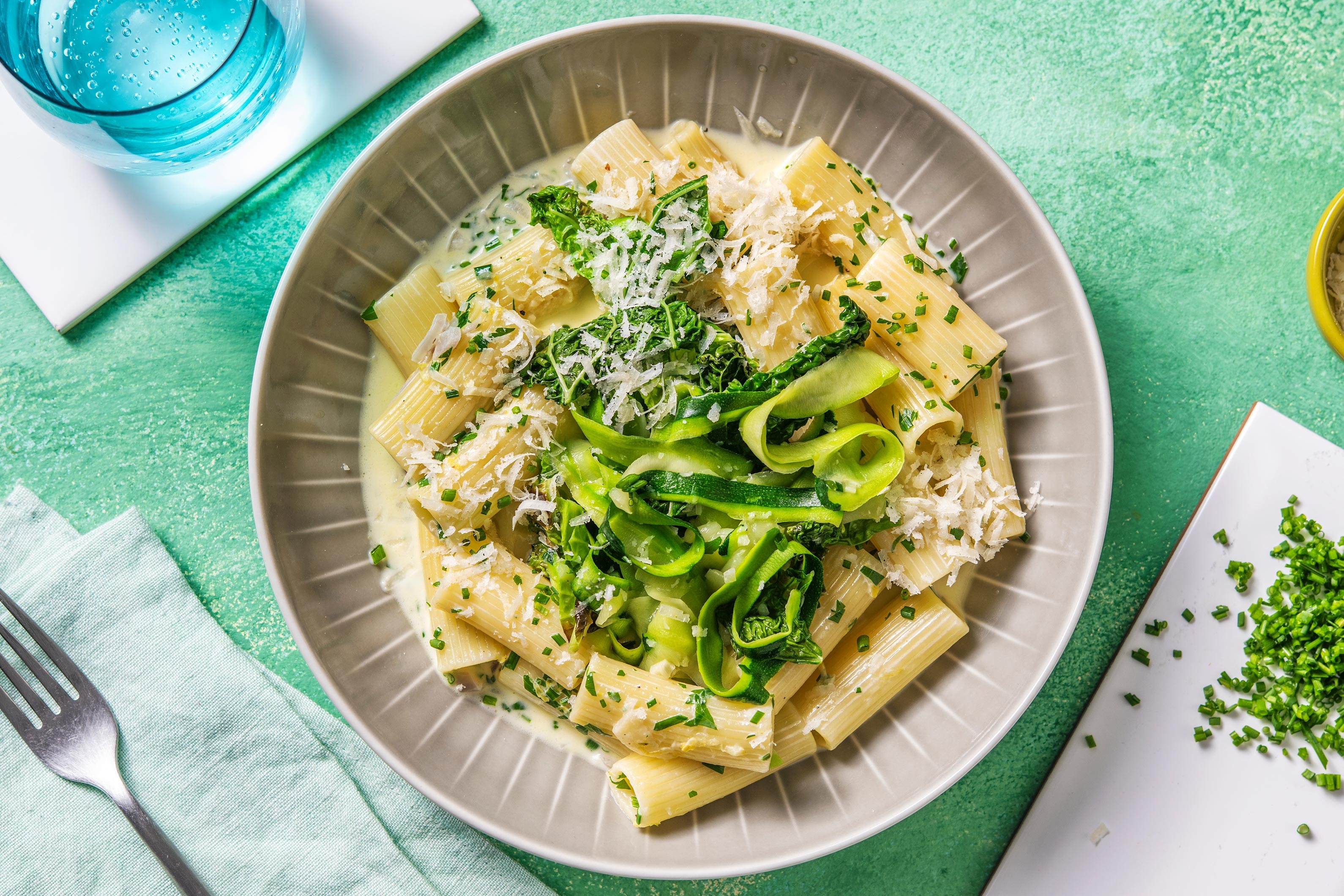 Herby Creamy Rigatoni