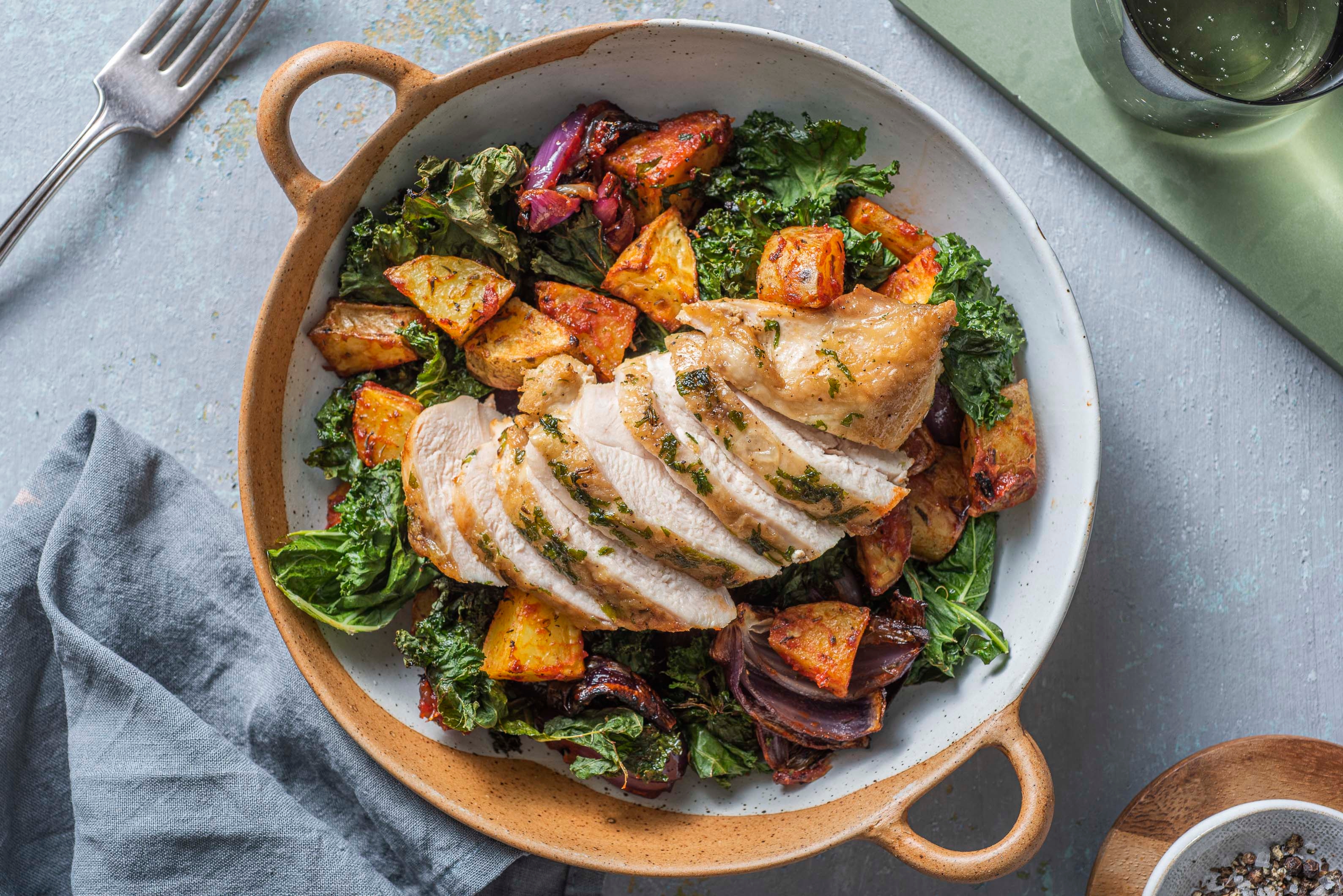 Herby Crispy Skin Chicken