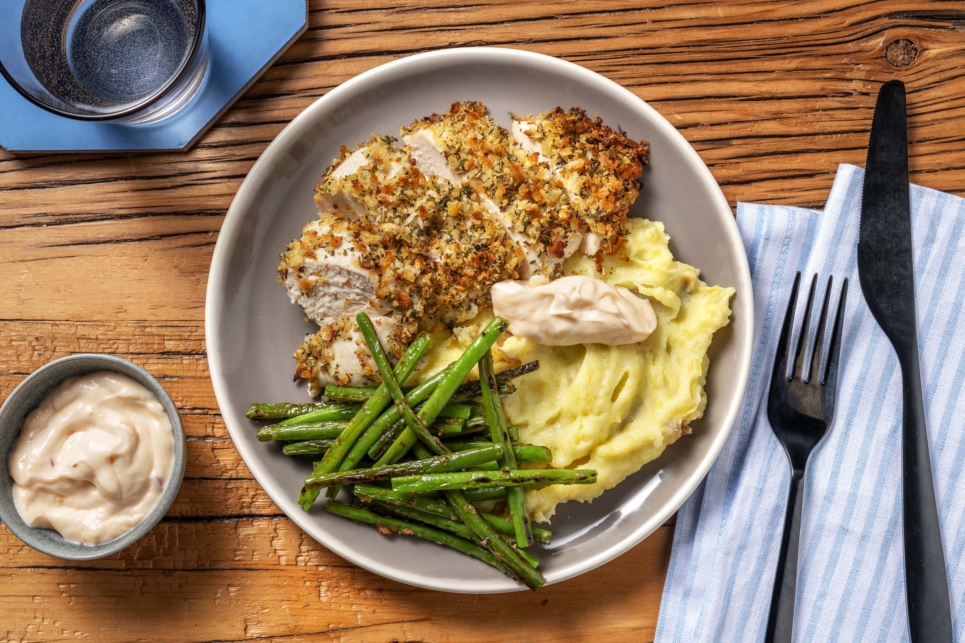 Herby Crumbed Chicken