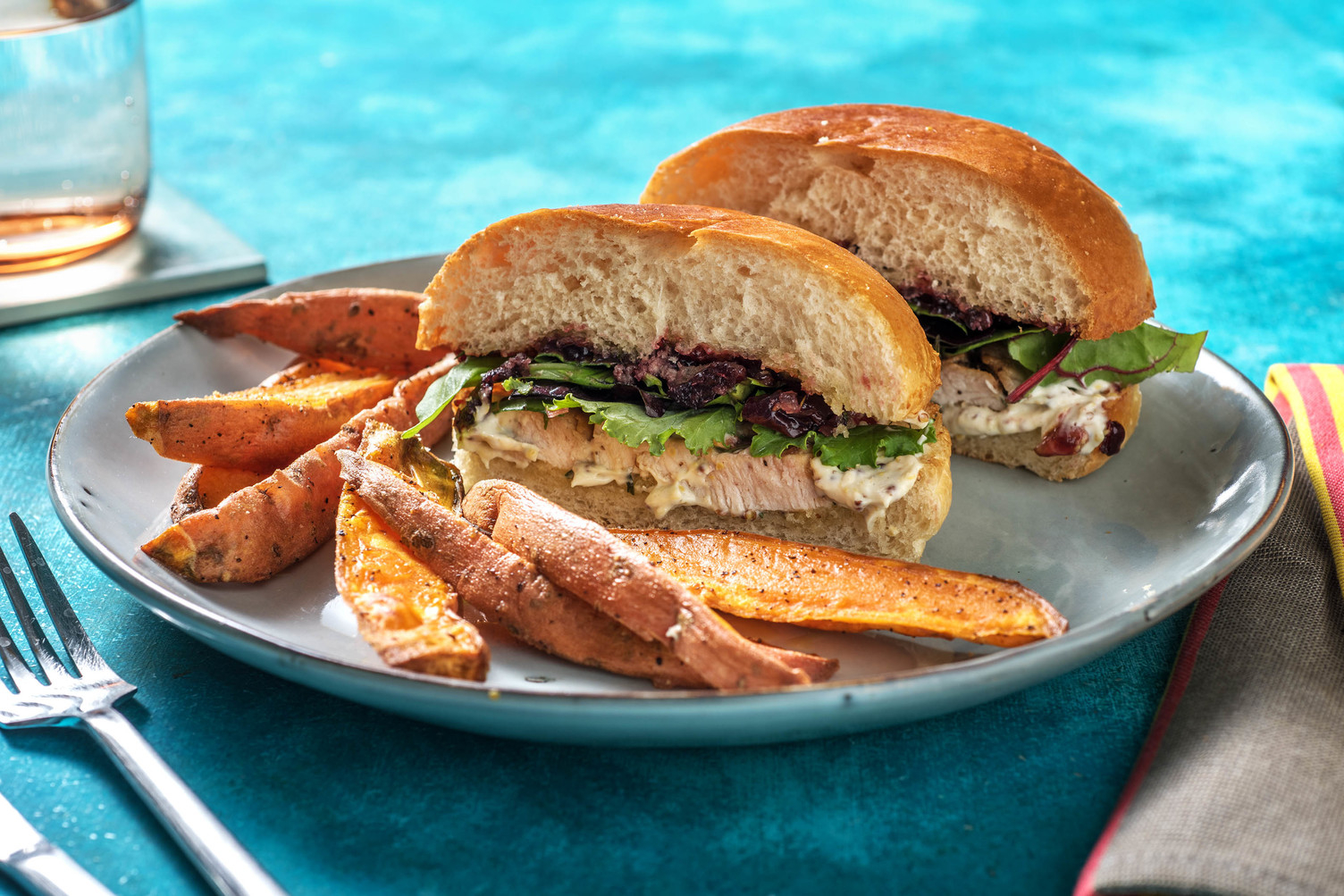 Sandwich de dinde aux herbes