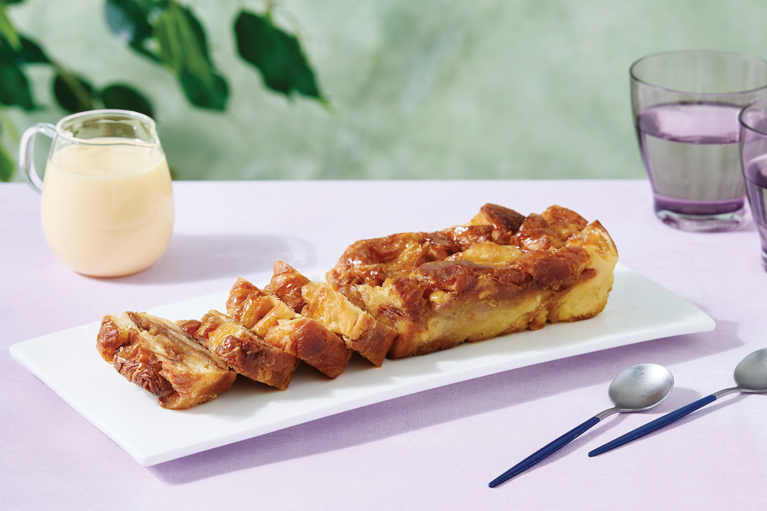 Caramel Croissant Pudding