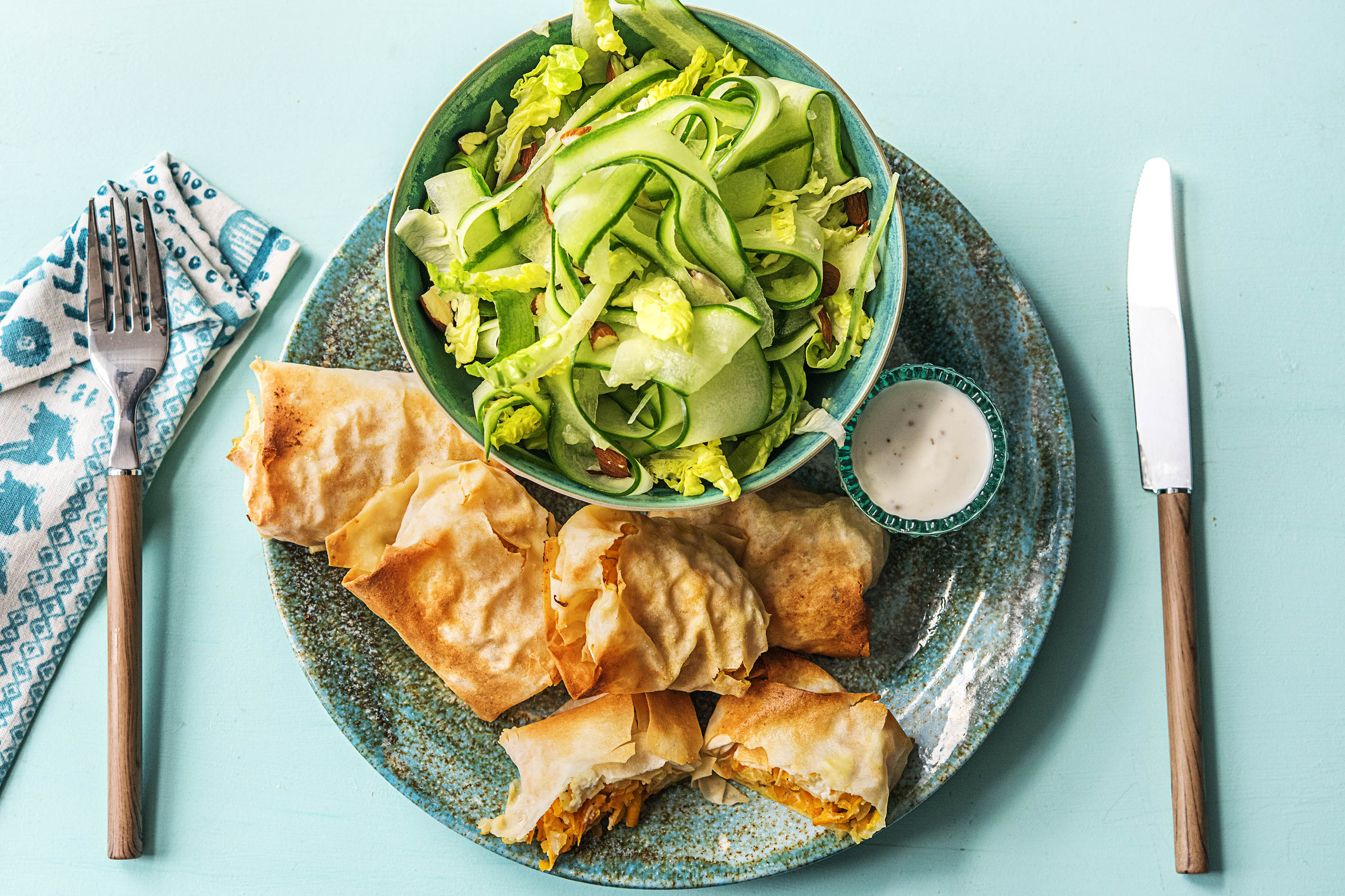 Hirtenkäse-Karotten-Taschen