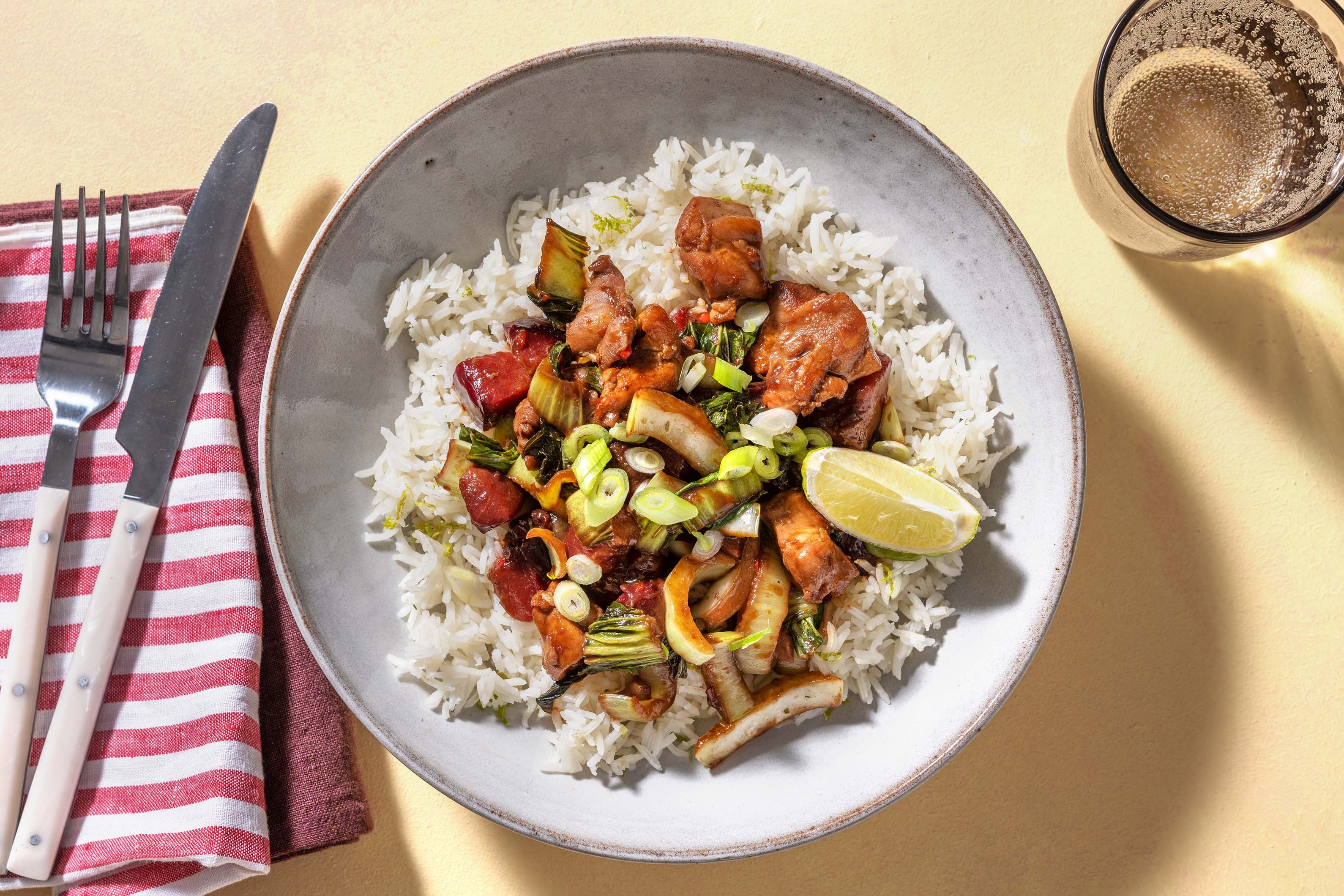 Hoisin Chicken & Plum Stir-Fry
