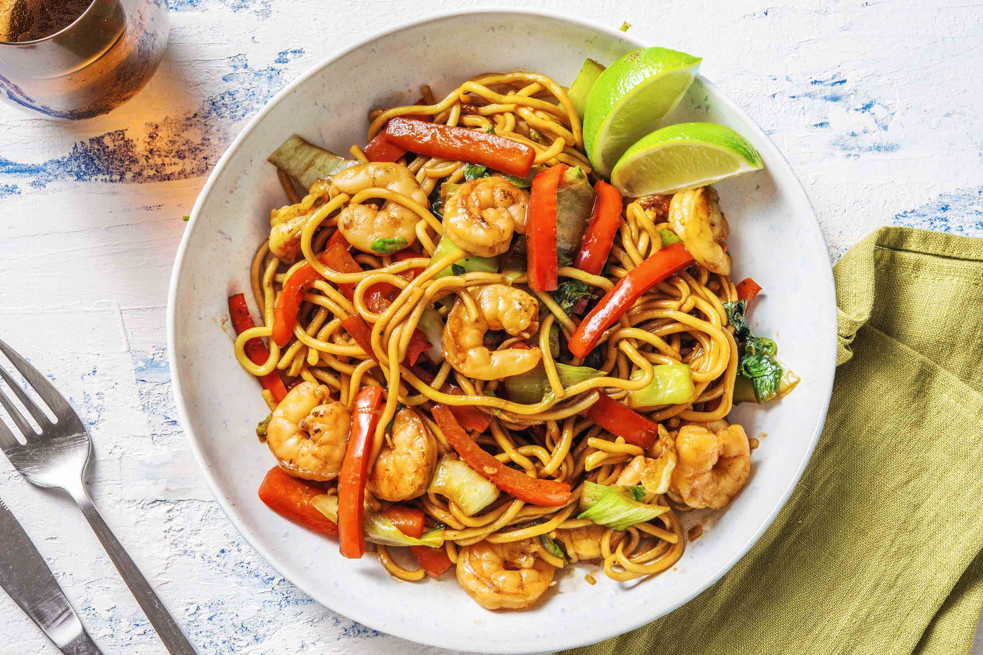 Hoisin Prawn and Noodle Stir Fry