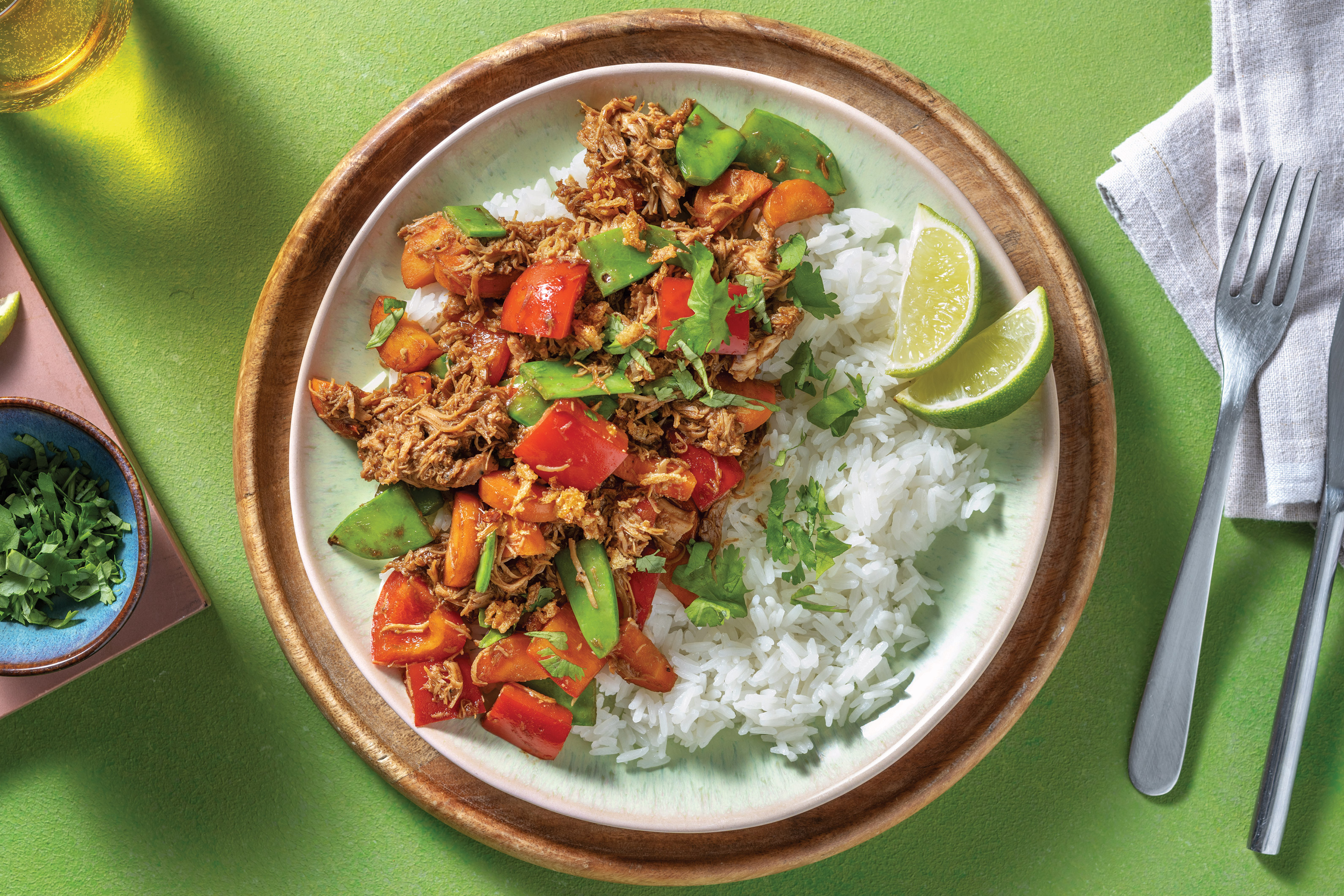 Hoisin Pulled Mushrooms & Veggie Stir-Fry