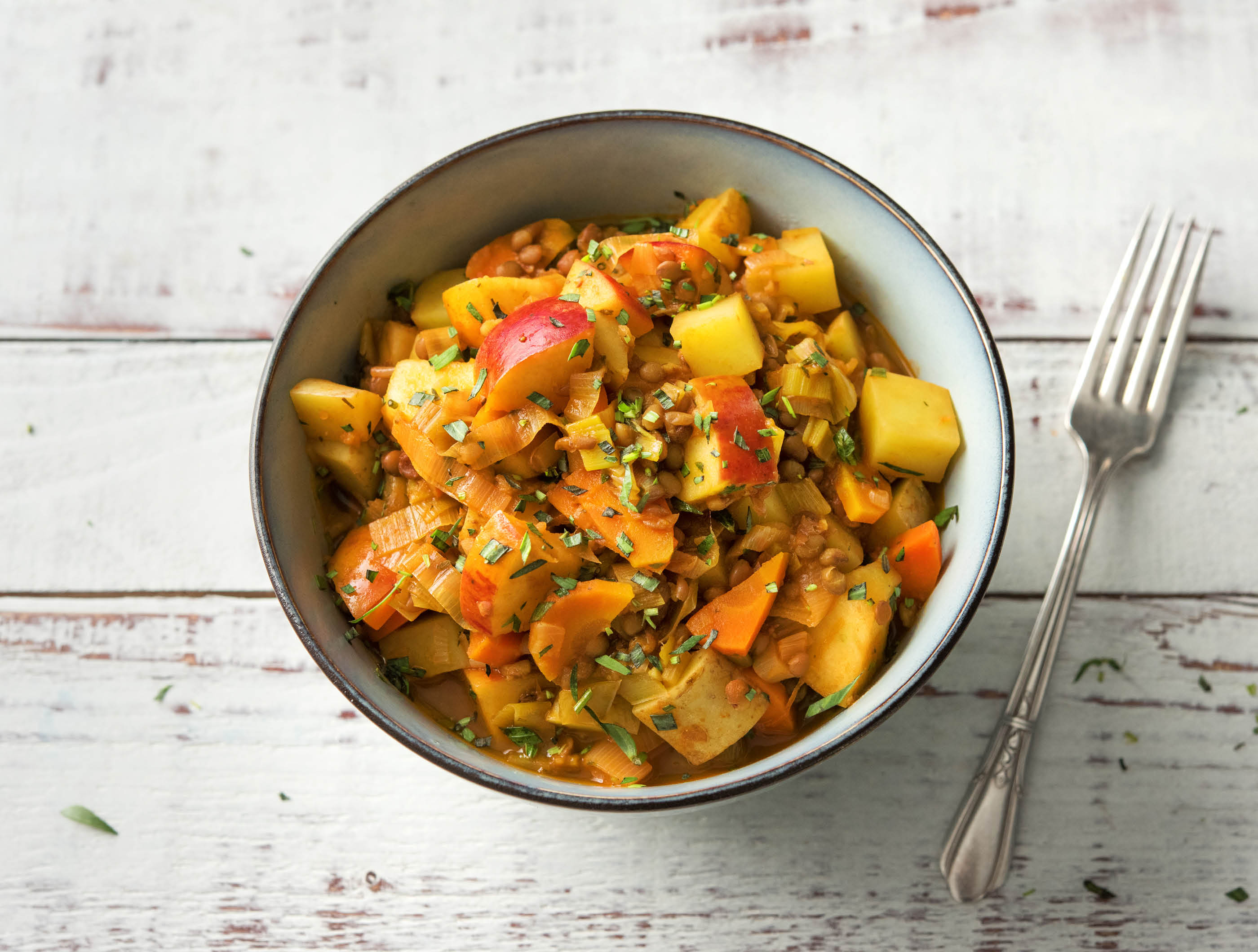 Hollands stoofpotje met appel en peen