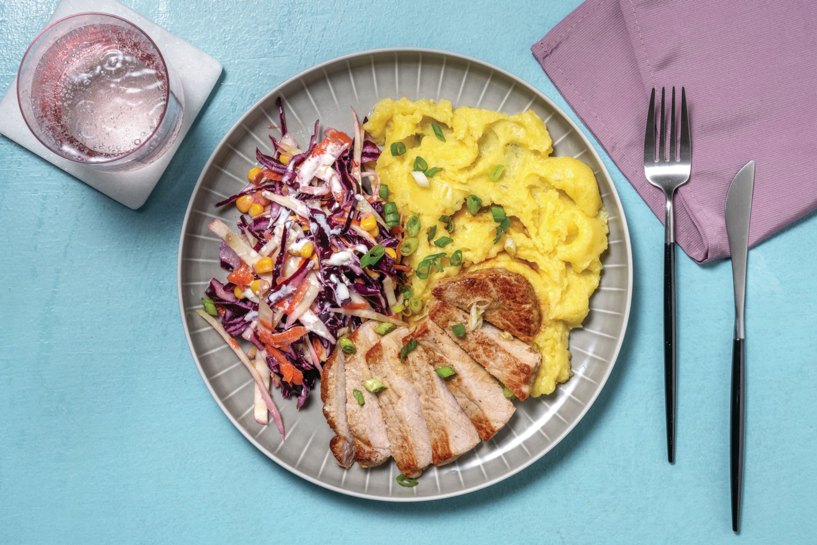 Quick Honey & BBQ Pork Steaks