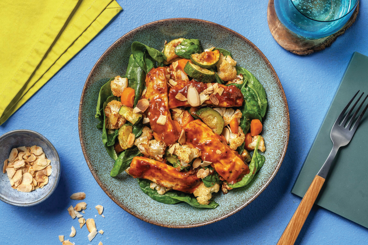 Quick Honey-Chipotle Haloumi