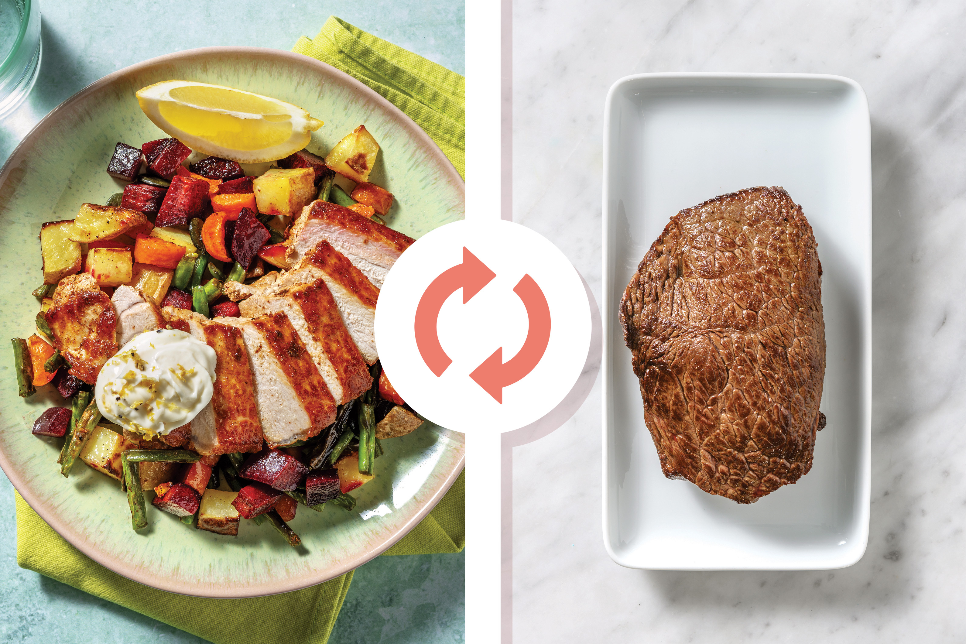 Honey-Glazed Beef Rump & Roast Root Veggie Salad