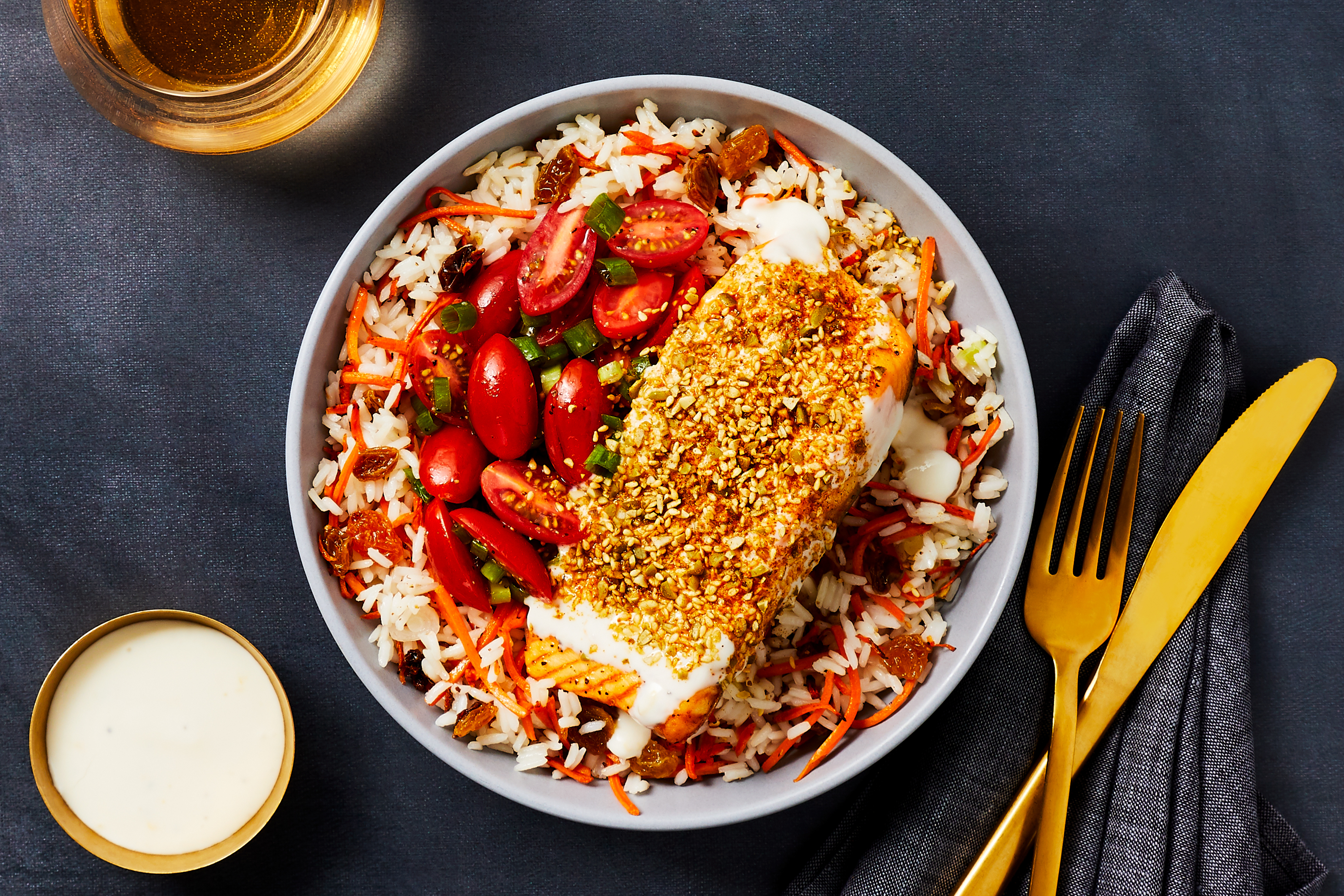 Honey Lemon Trout with Spiced Dukkah