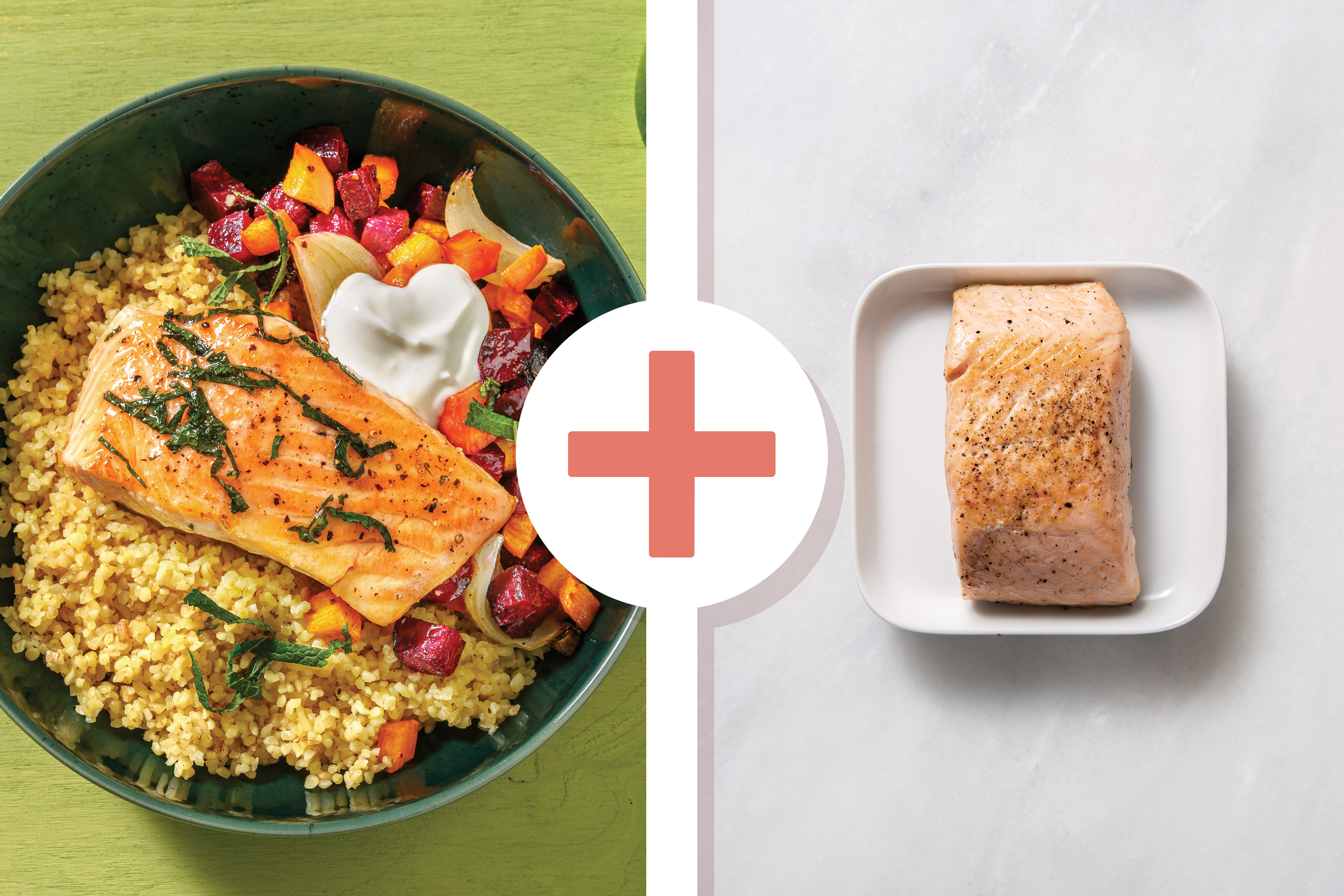 Honey & Mint Glazed Double Salmon