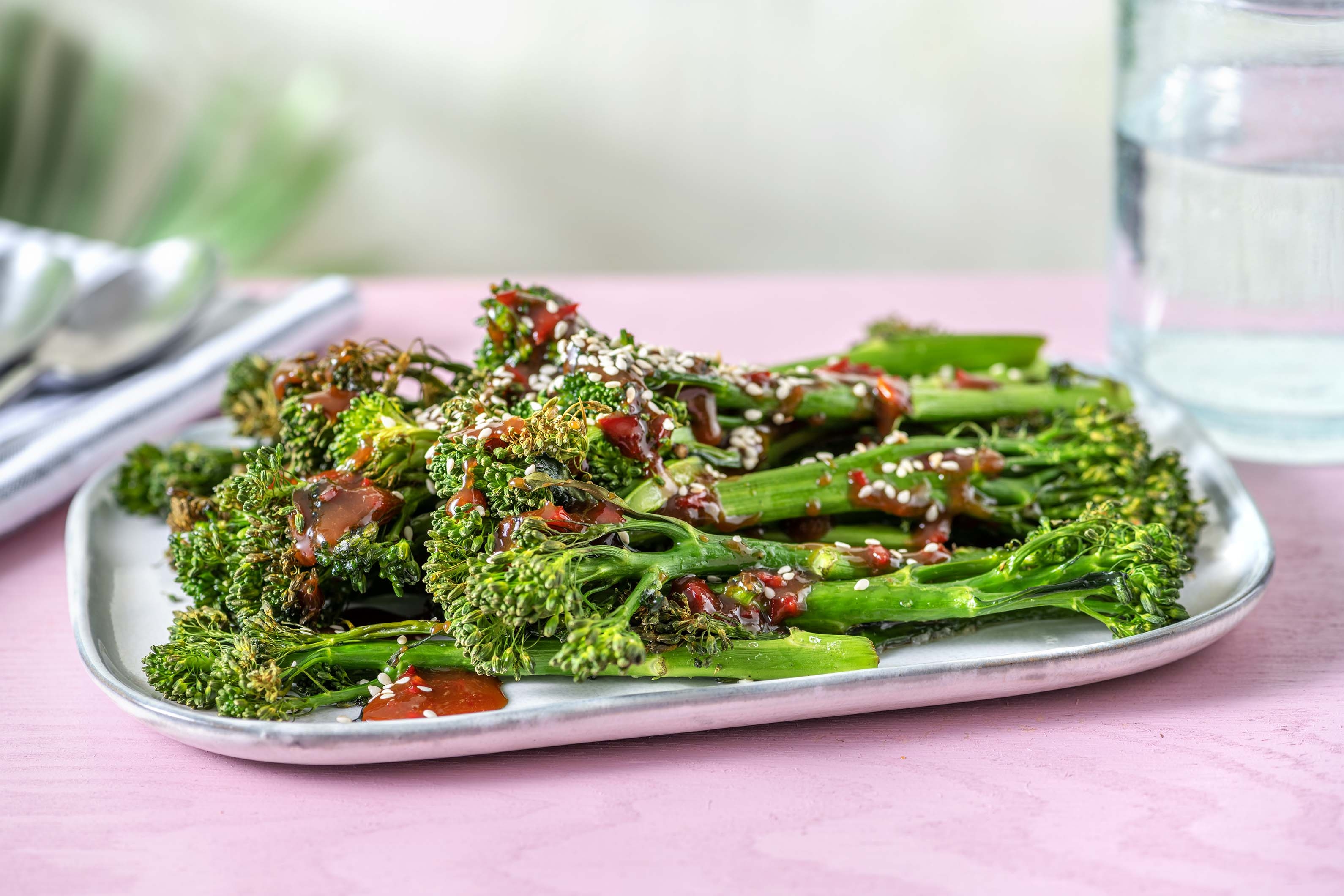 Honey Miso Roasted Tenderstem Broccoli