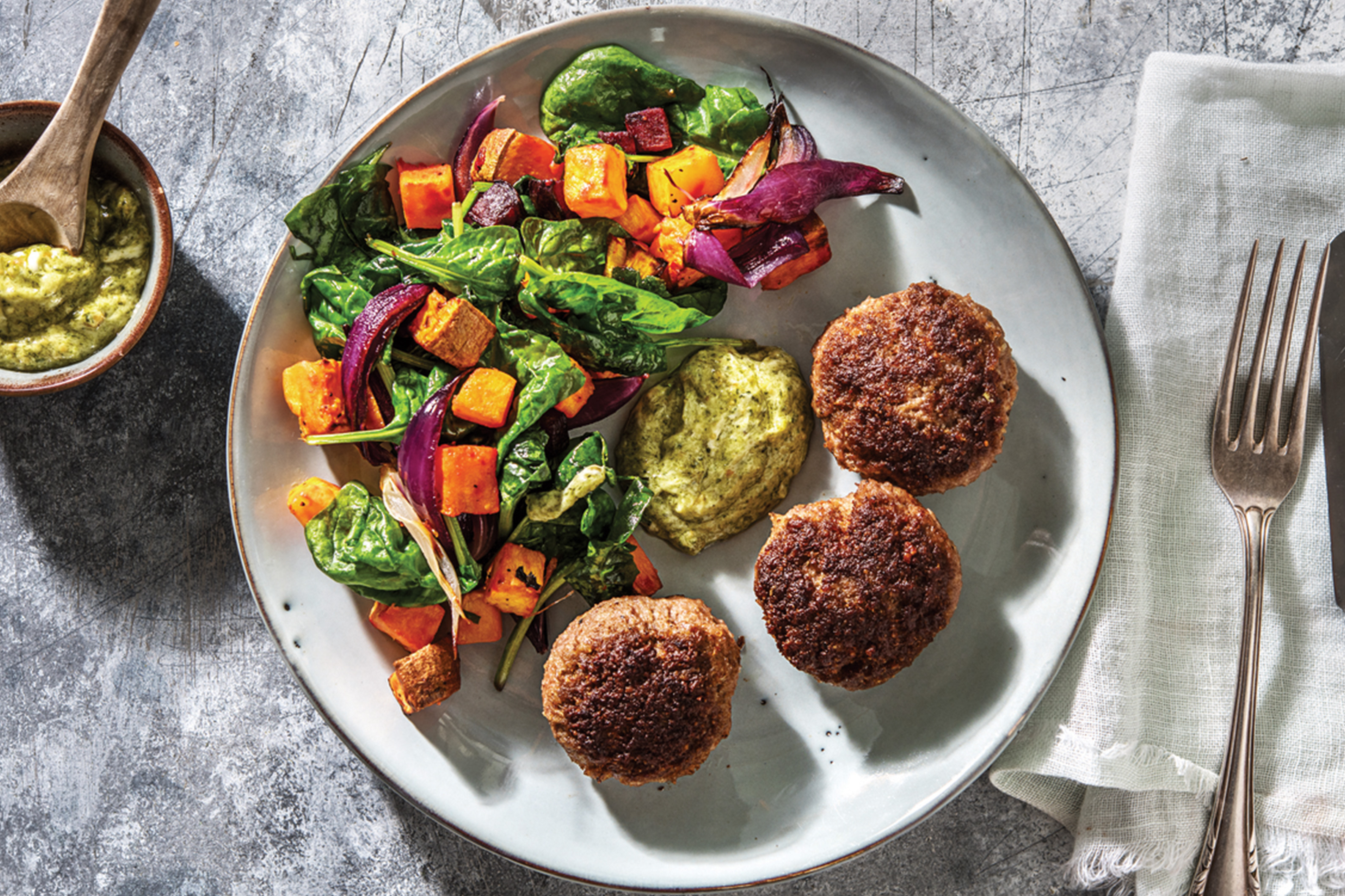 Honey Mustard Beef Rissoles