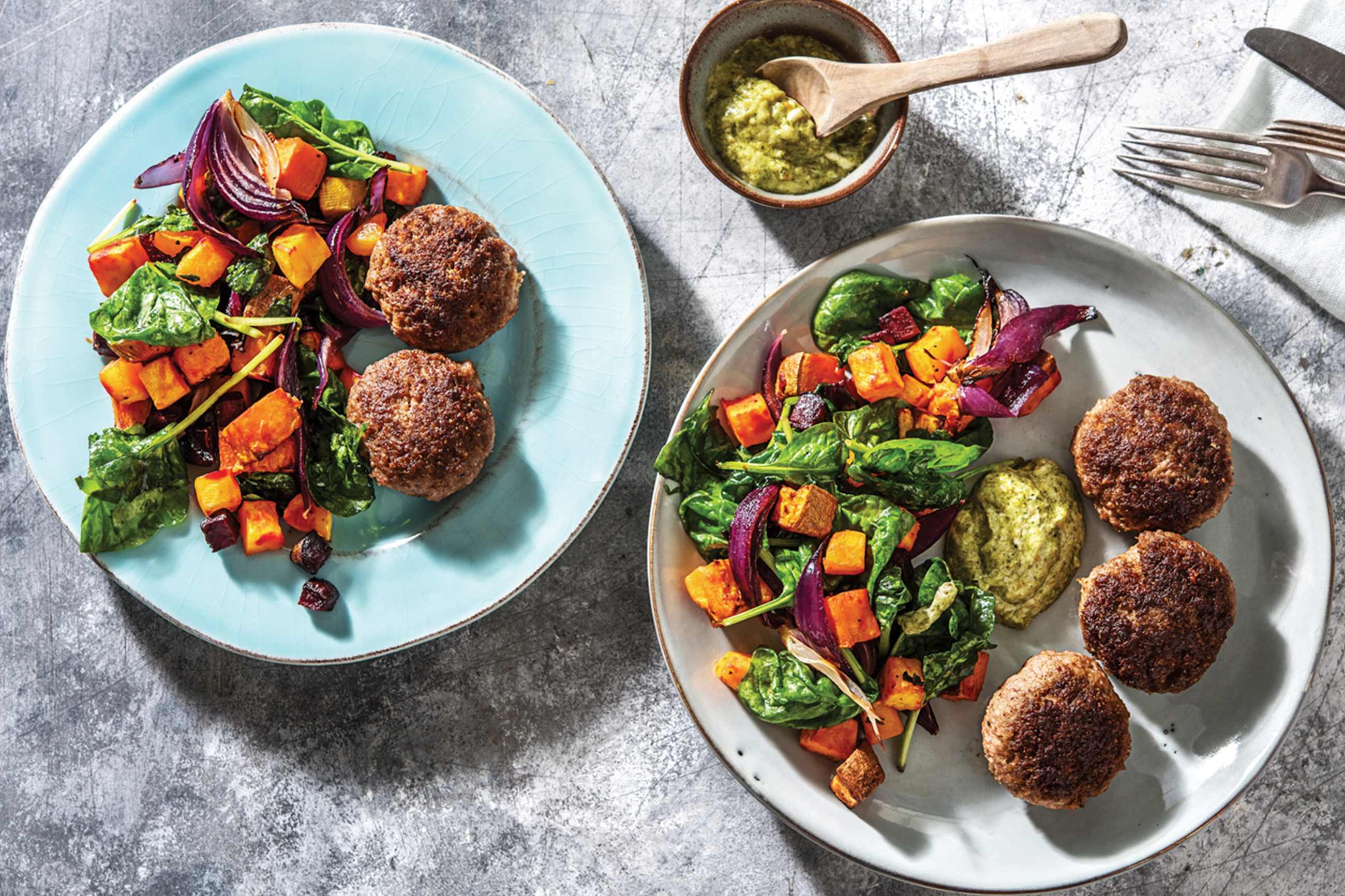 F Honey Mustard Beef Rissoles