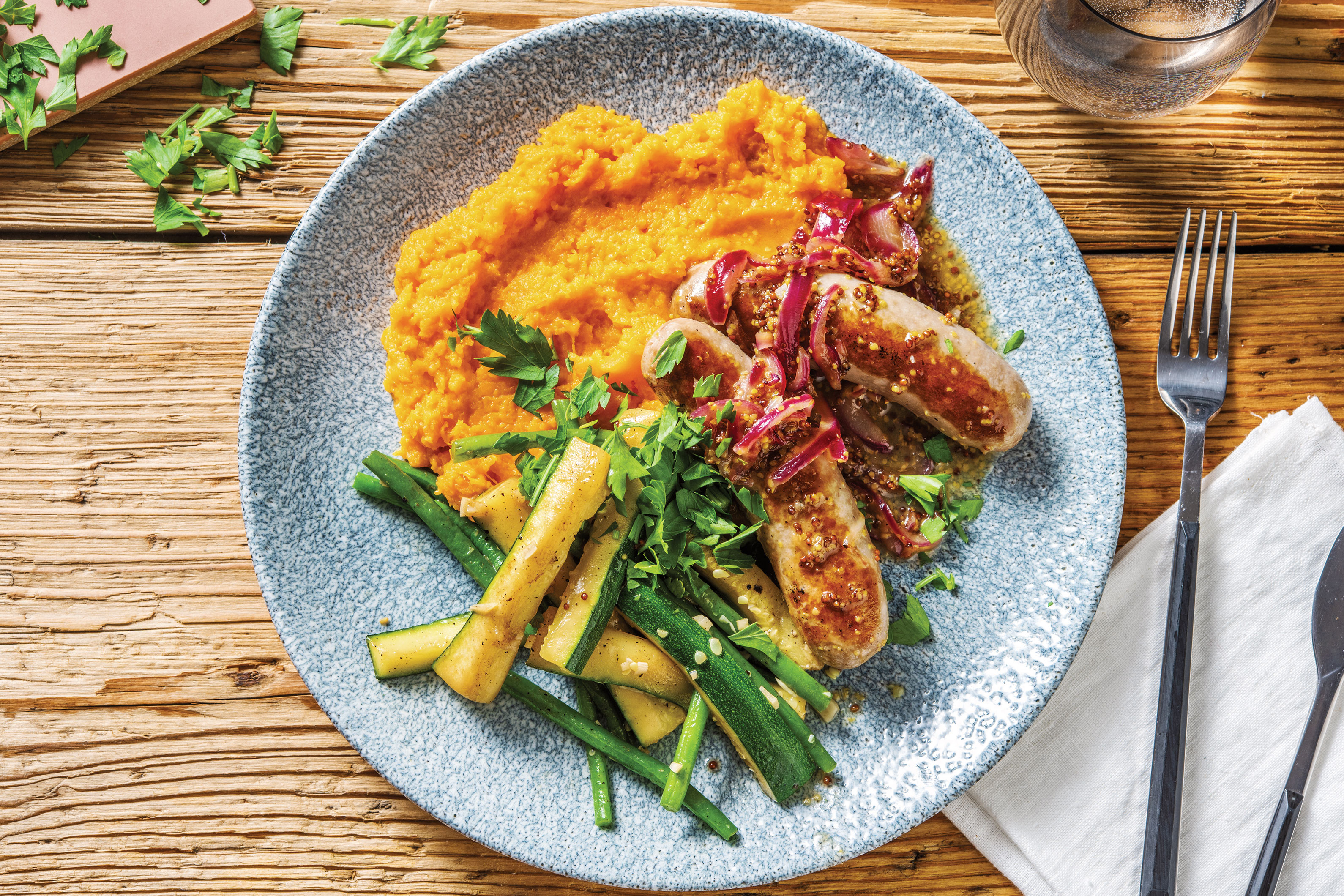 Honey Mustard Glazed Sausages