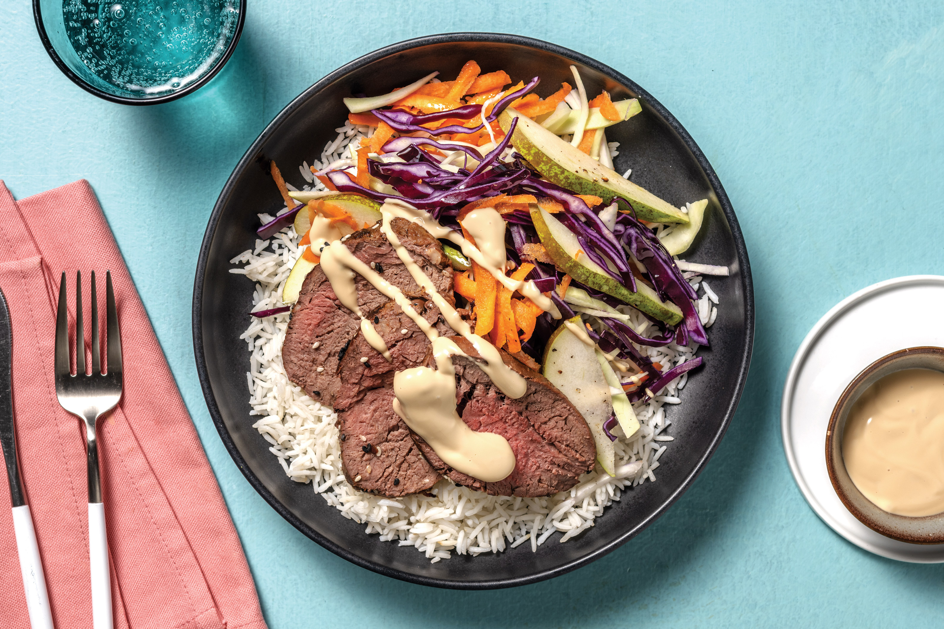 Honey Sesame Beef Steak Bowl