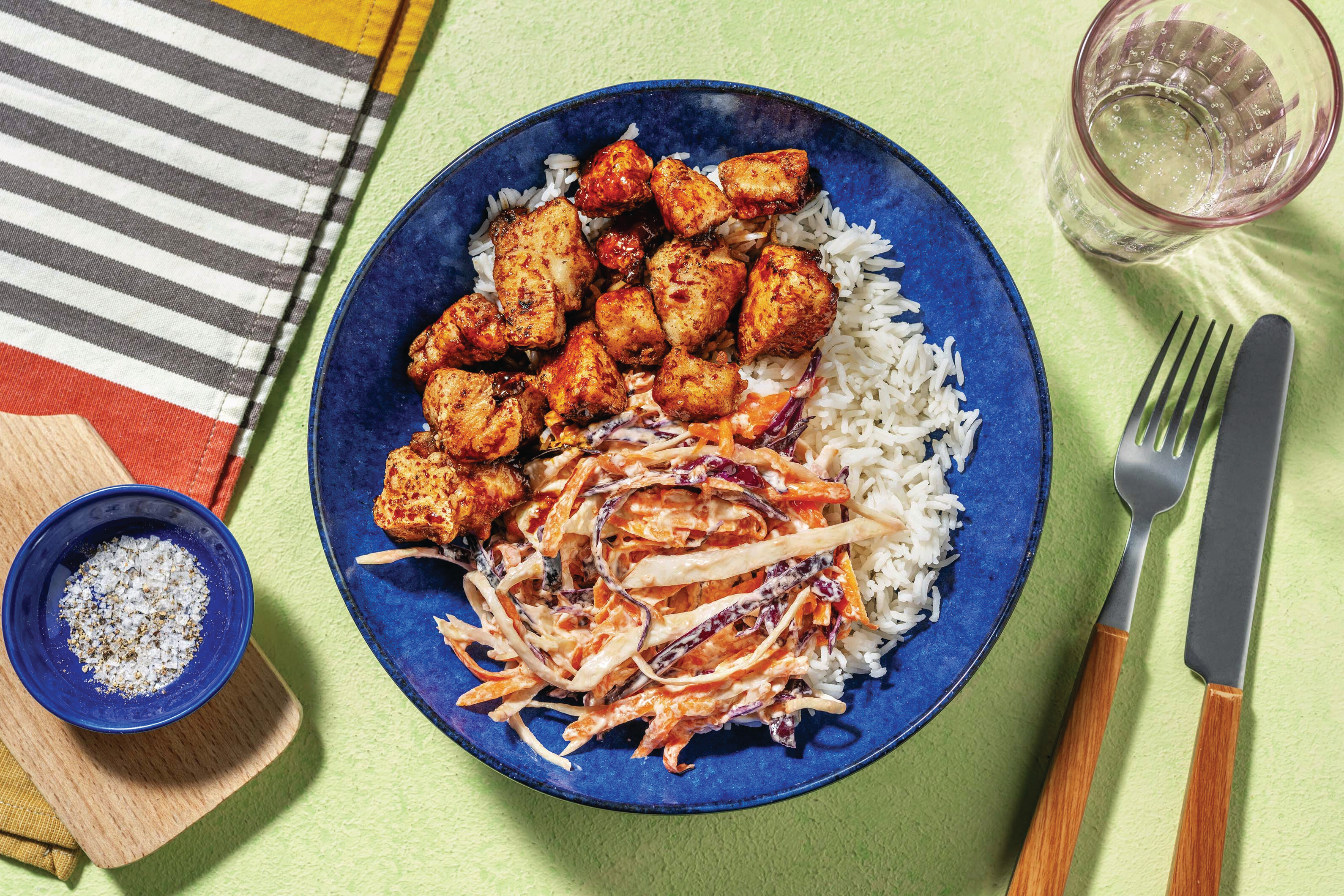 Quick Honey-Soy Fried Chicken Bites