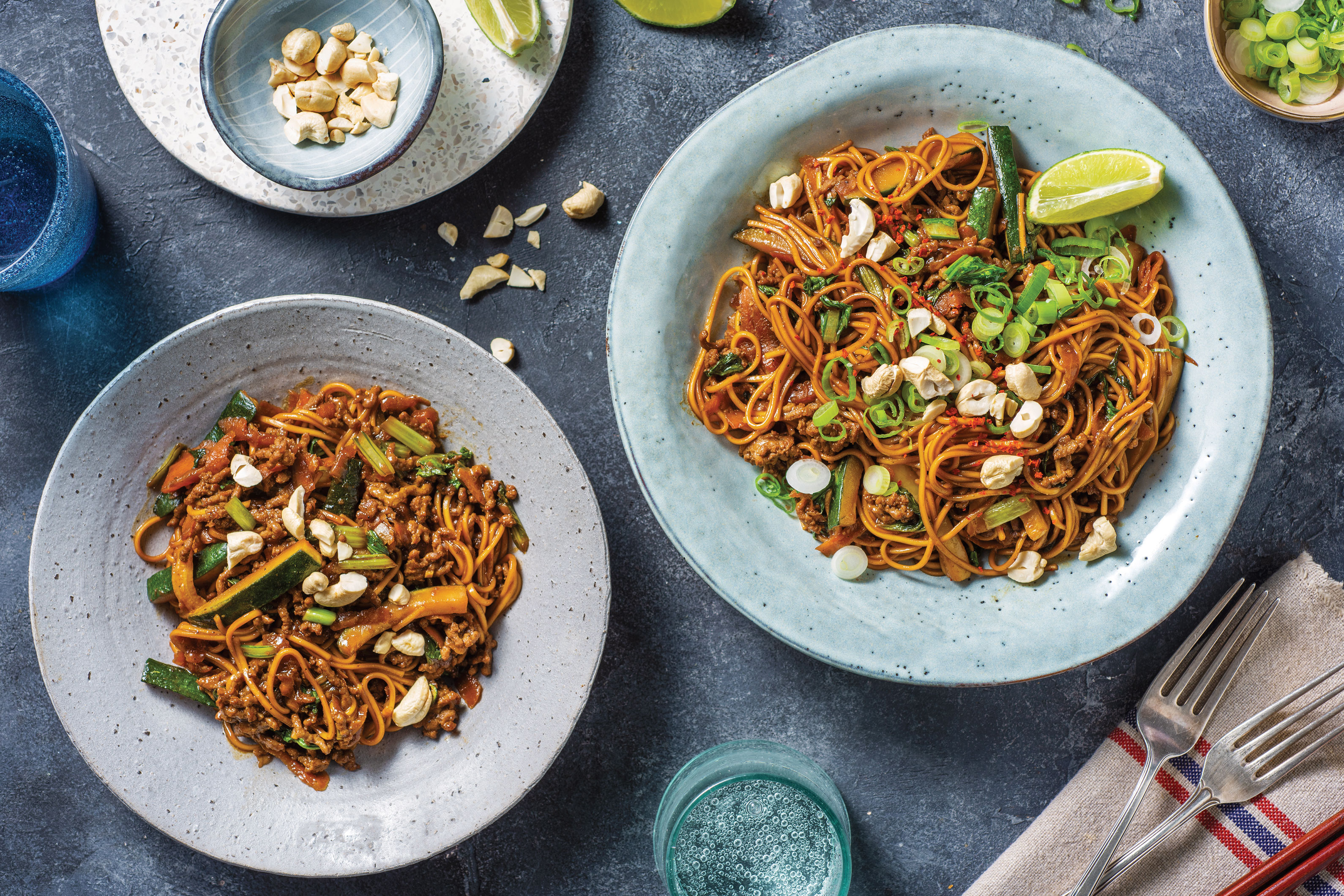 Honey-Soy Beef & Ramen Noodles