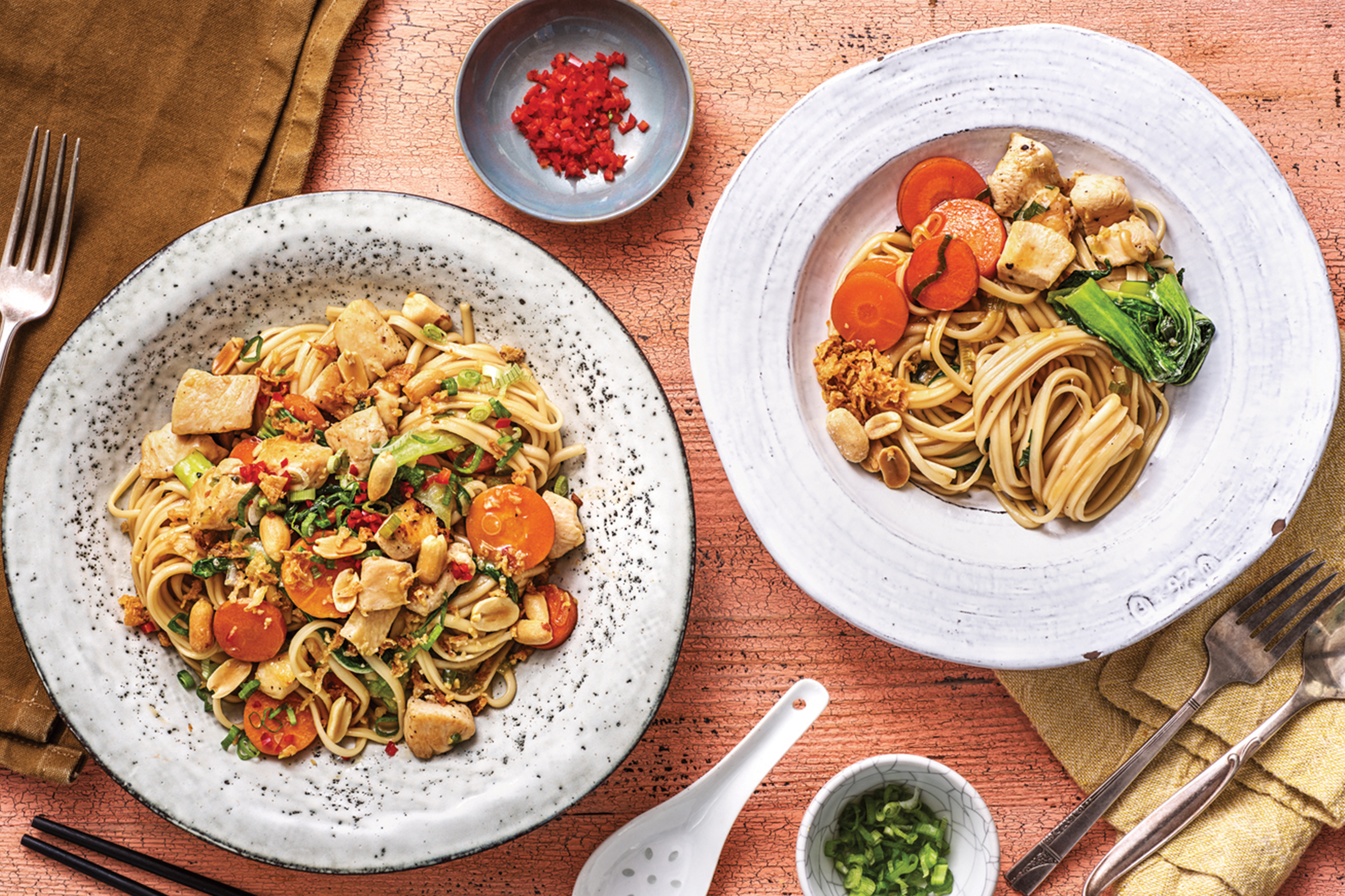 Honey-Soy Chicken Noodles