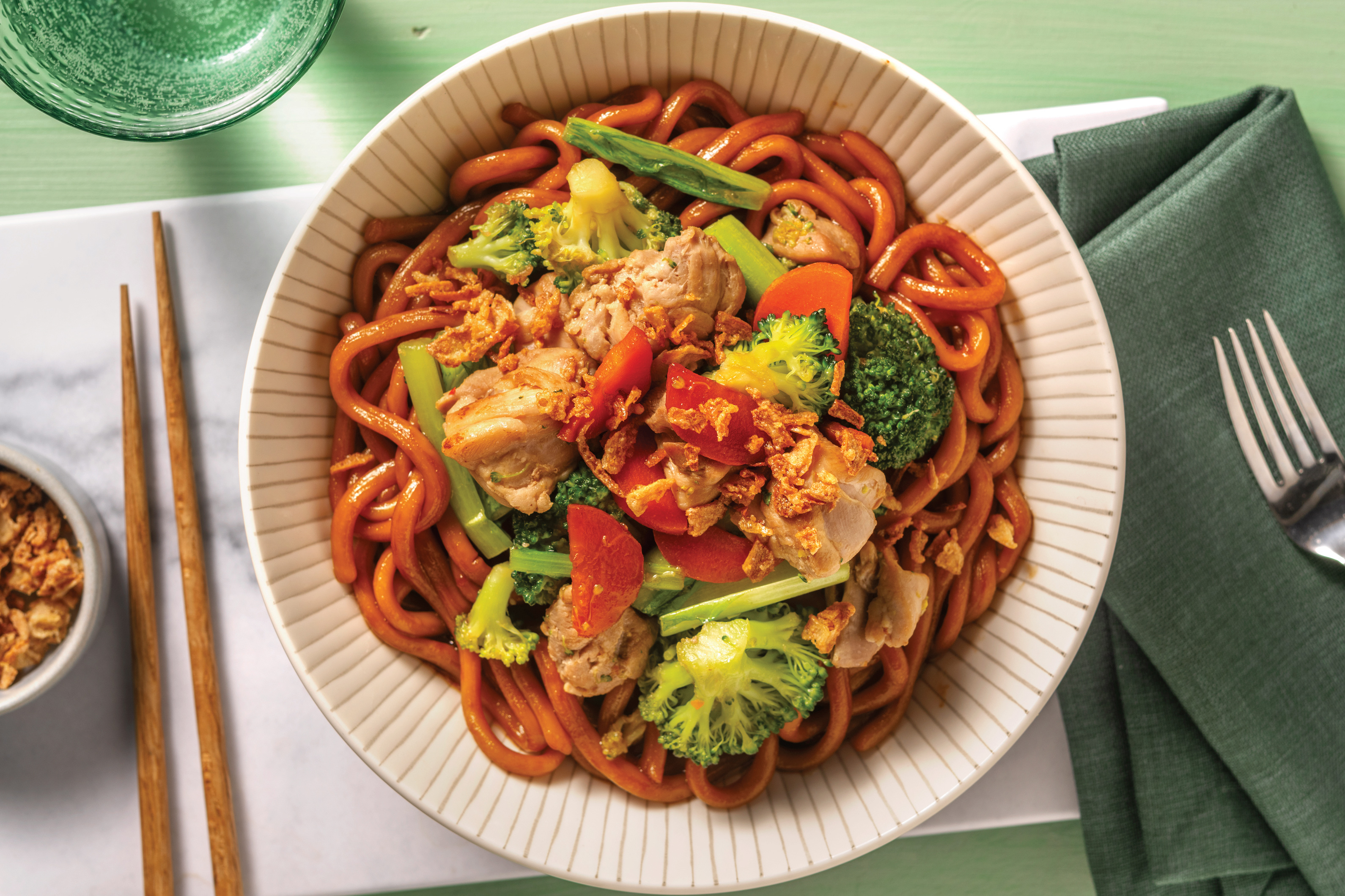Honey-Soy Chicken Noodles
