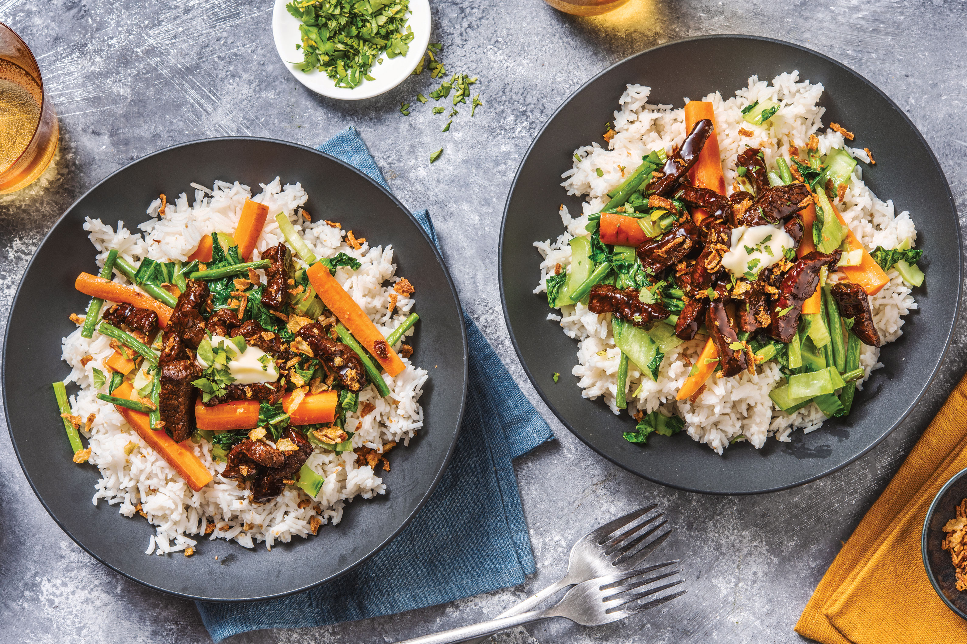 Honey-Soy Ginger Beef Bowl