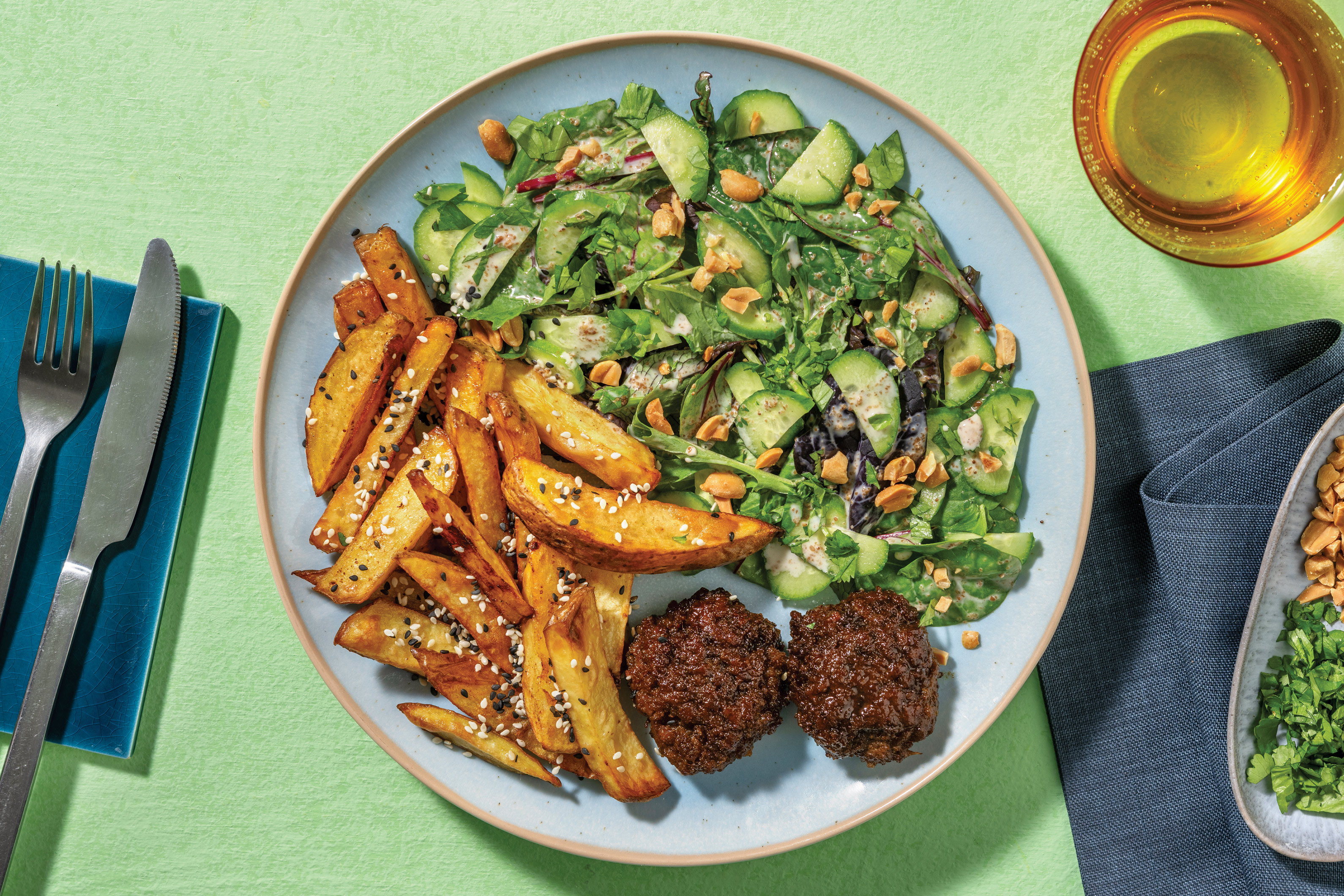 Honey-Soy Beef Rissoles