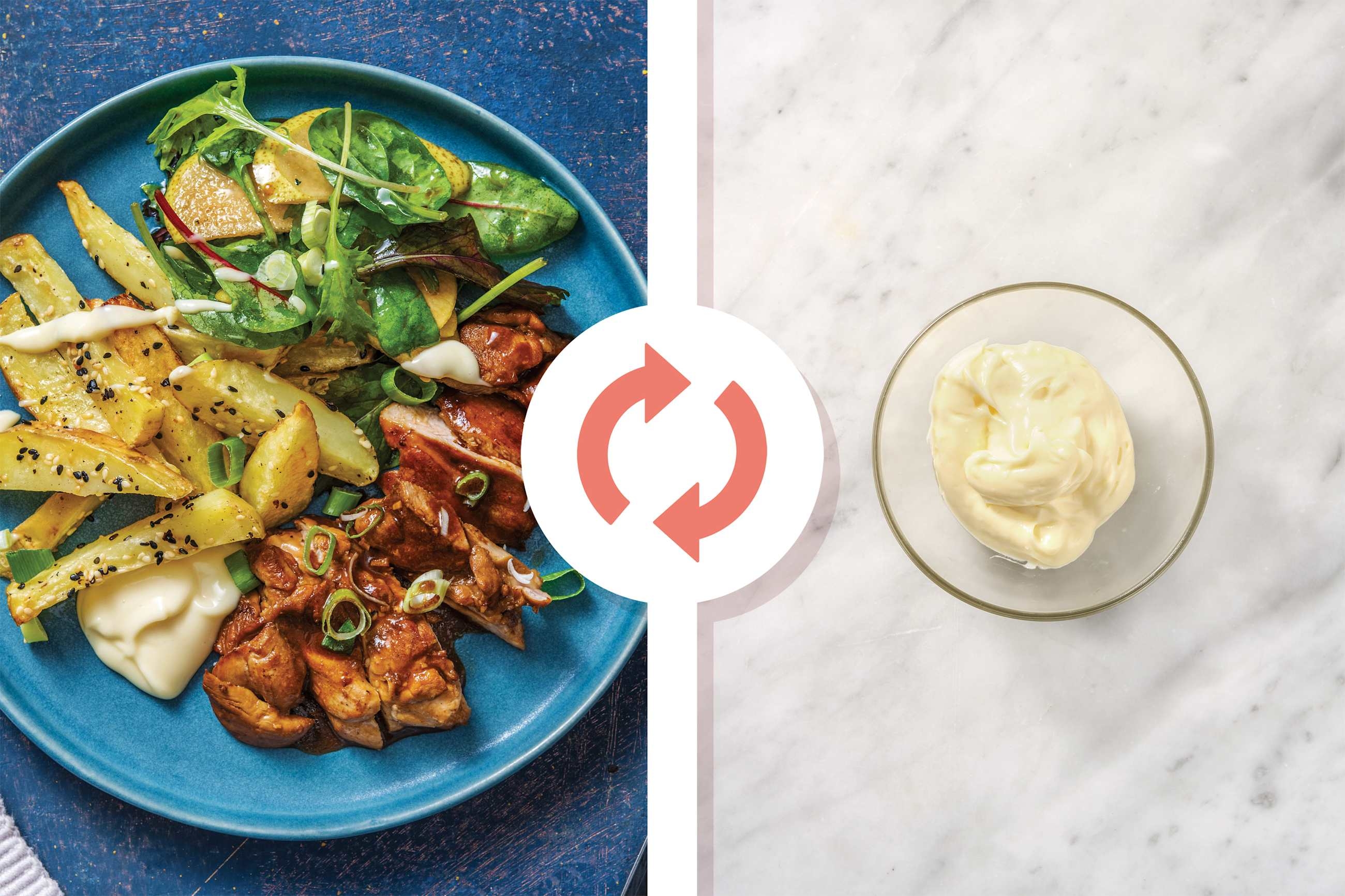 Honey-Soy Glazed Chicken & Sesame Fries