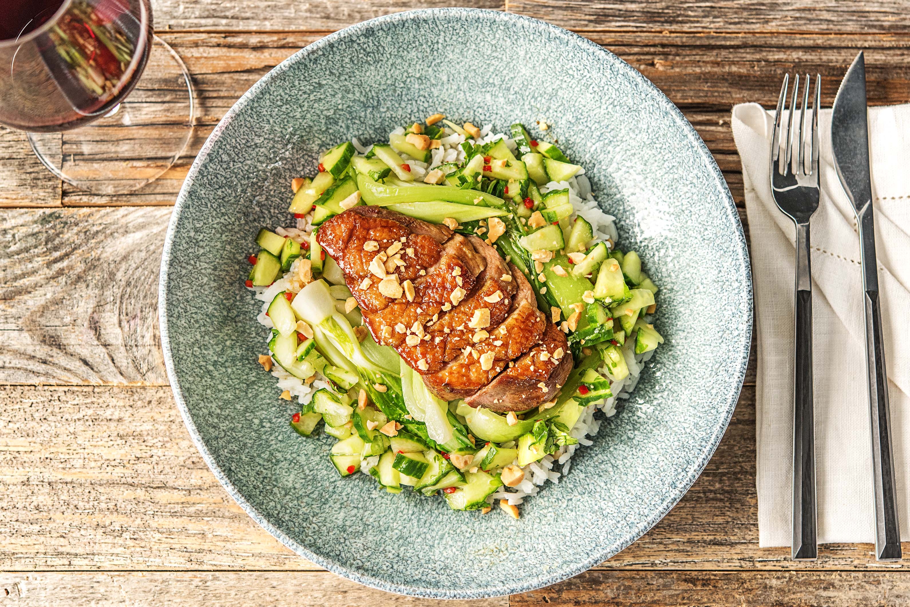 Glasierte Entenbrust