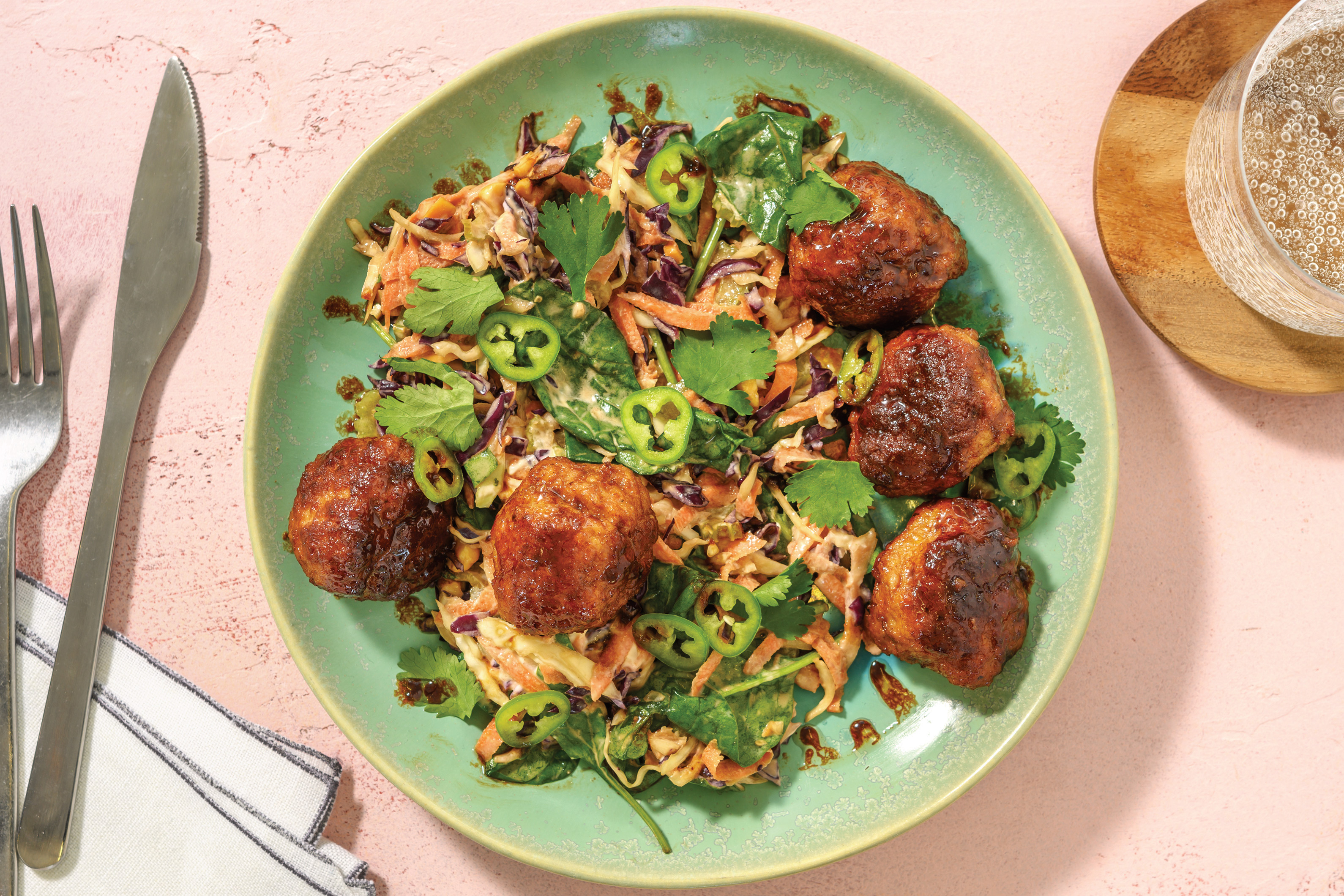 Honey-Soy Glazed Pork Meatballs