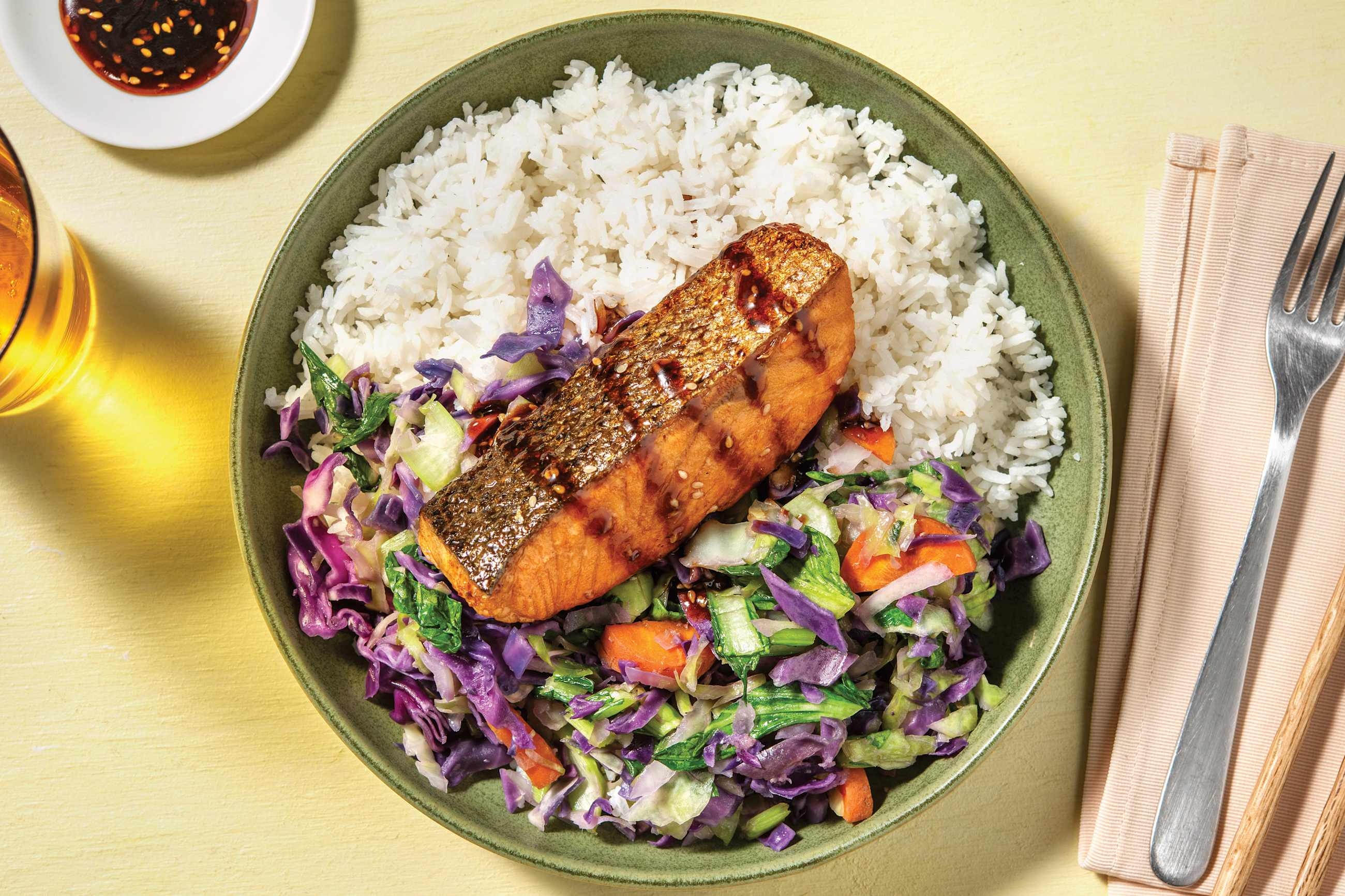 Honey-Soy Glazed Salmon 