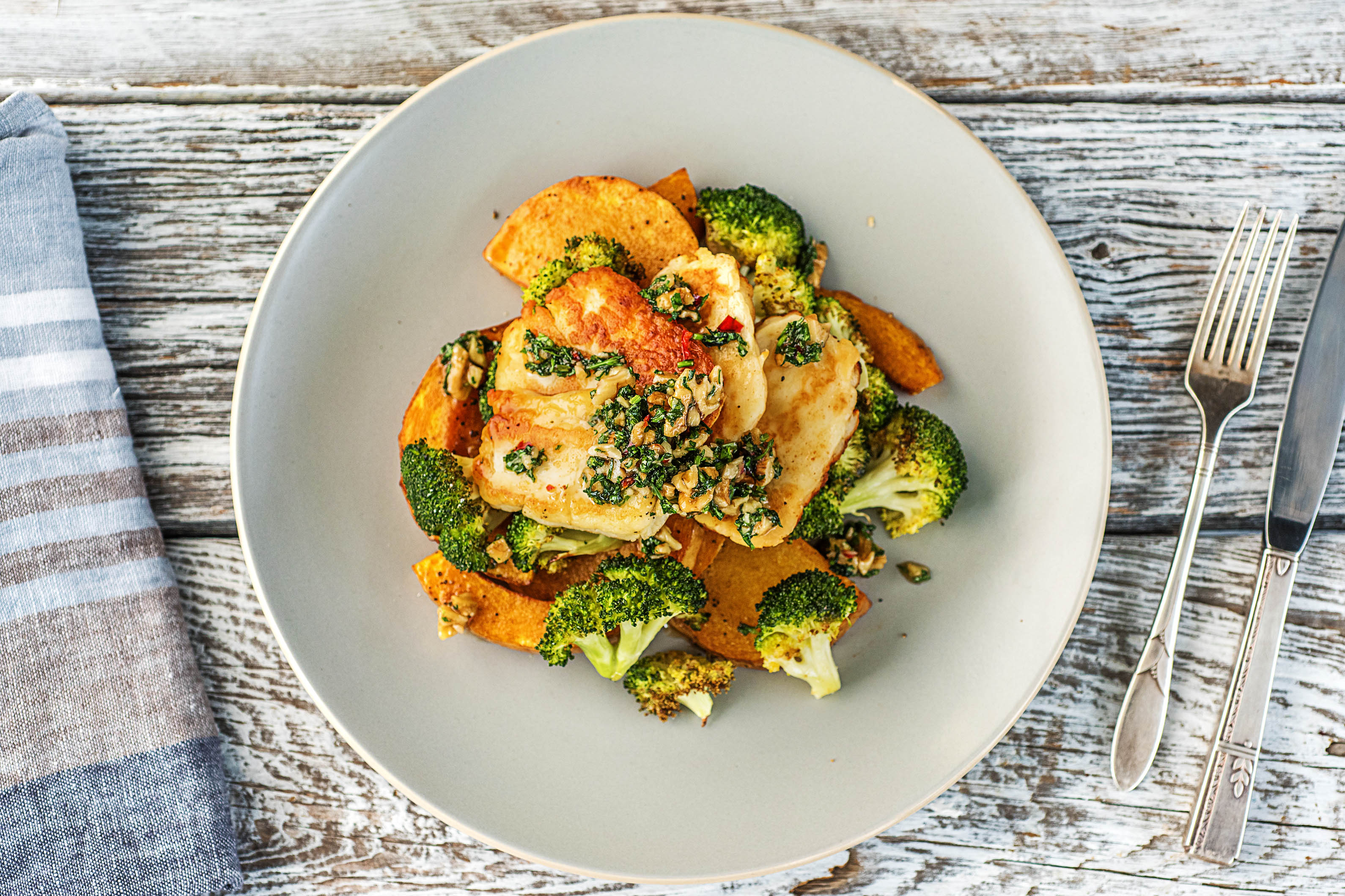 Honey-Walnut Halloumi