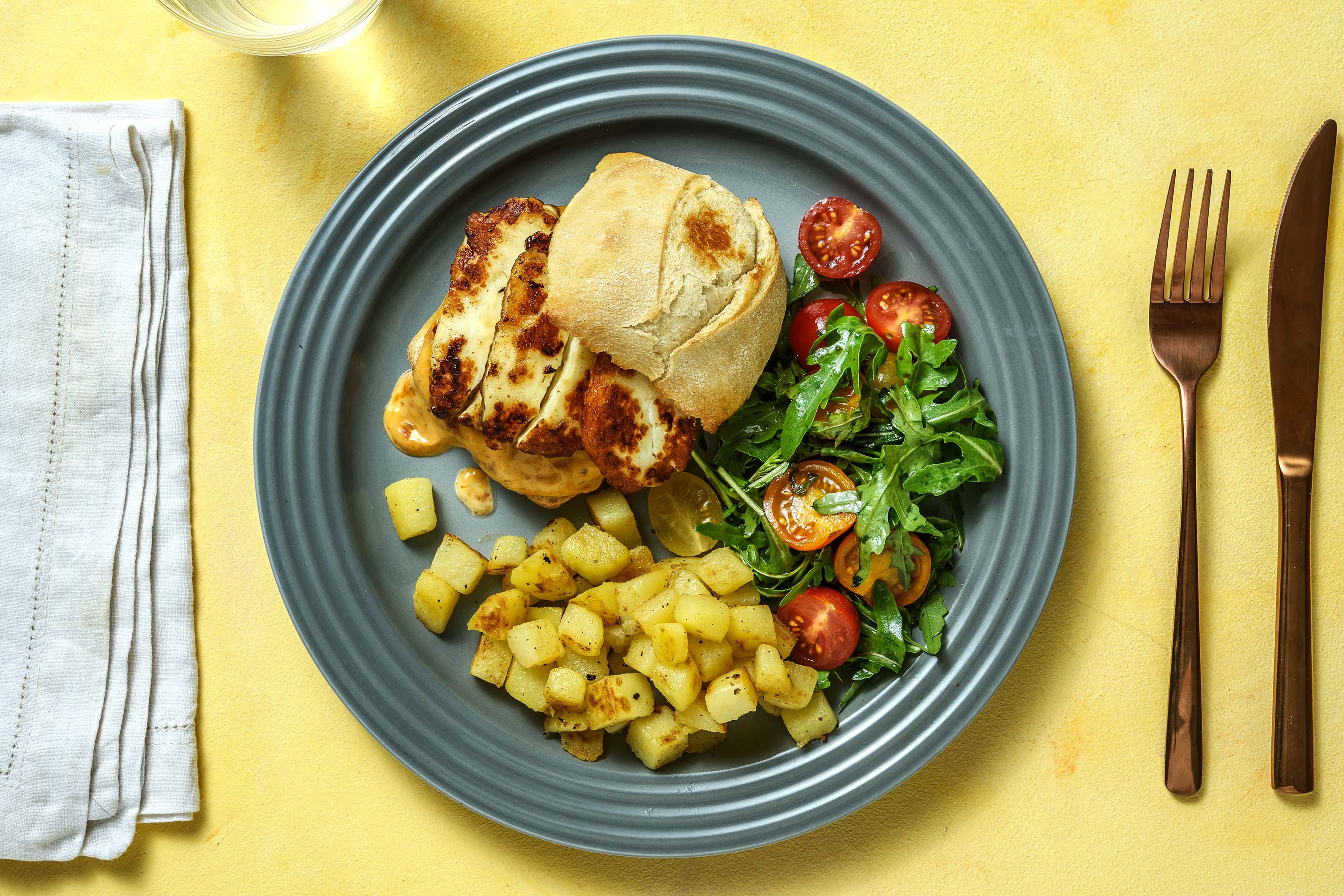 Honeyed Halloumi Ciabatta