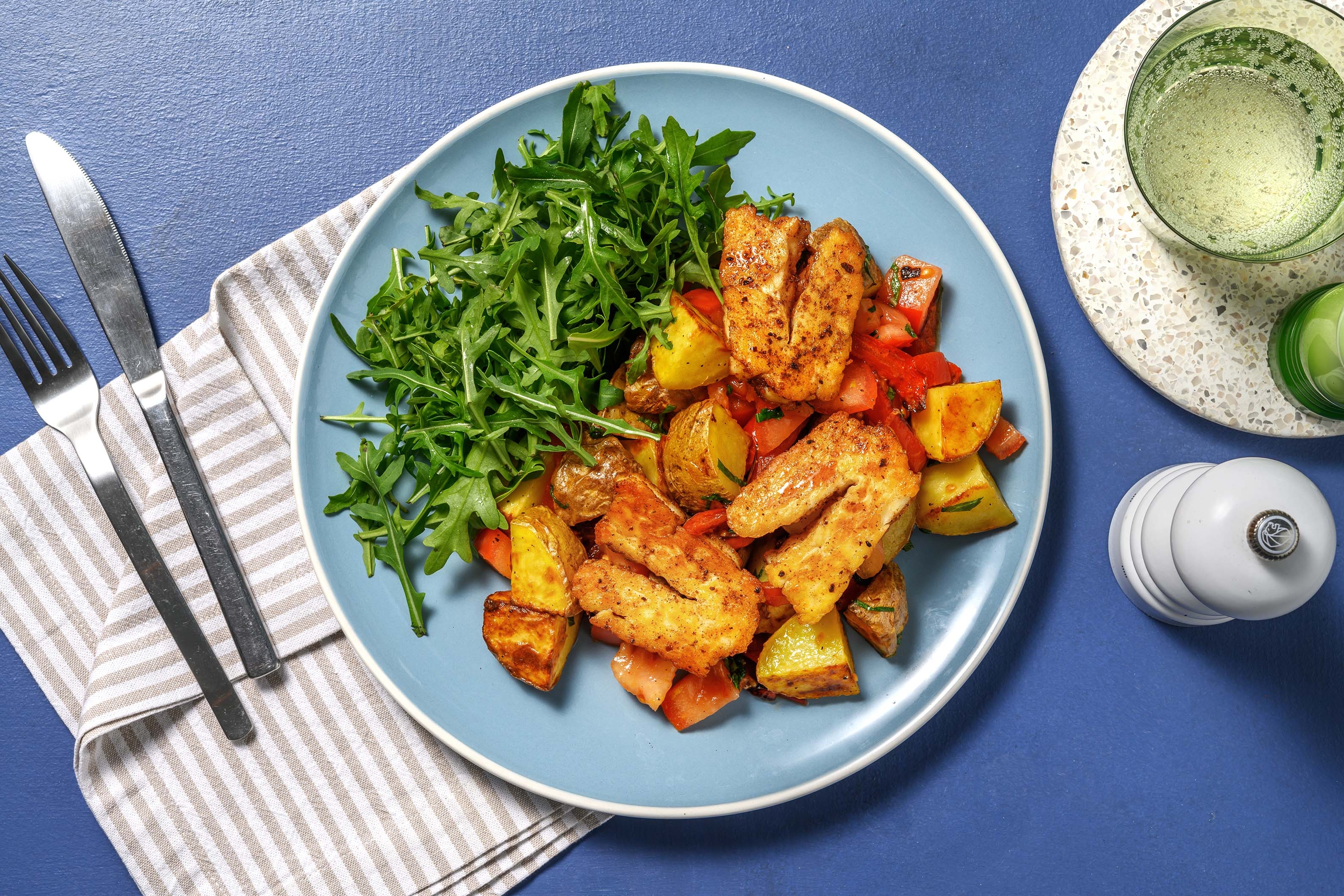 Honeyed Peri Peri Halloumi Salad