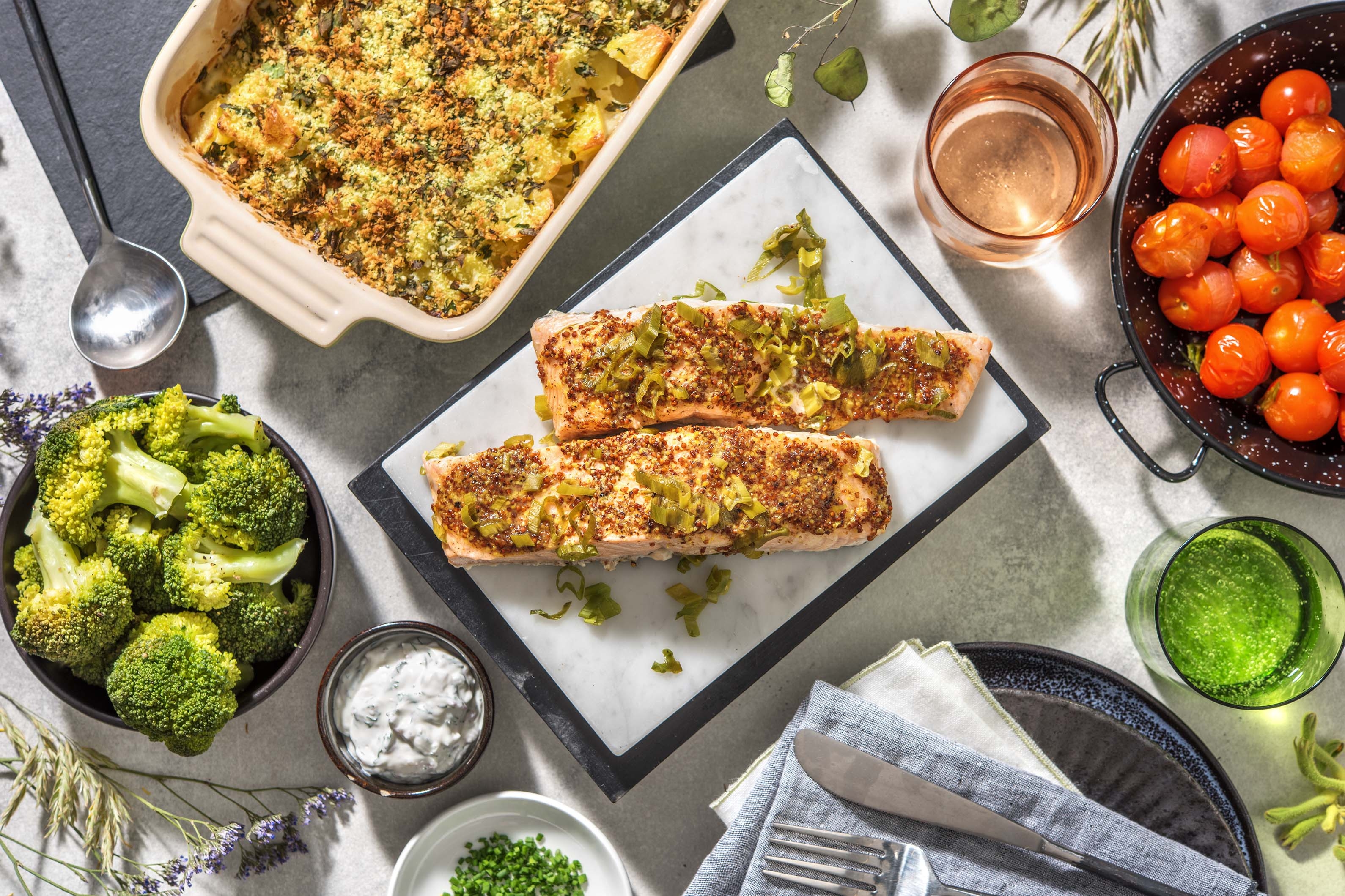 Honig-Senf-Lachsfilet aus dem Varoma