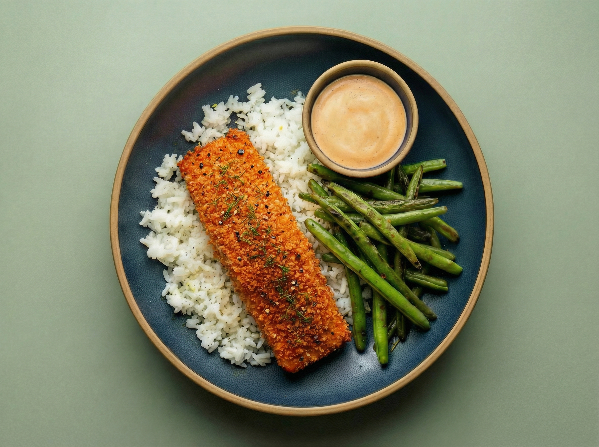 Honey Chili Crisp–Crusted Salmon