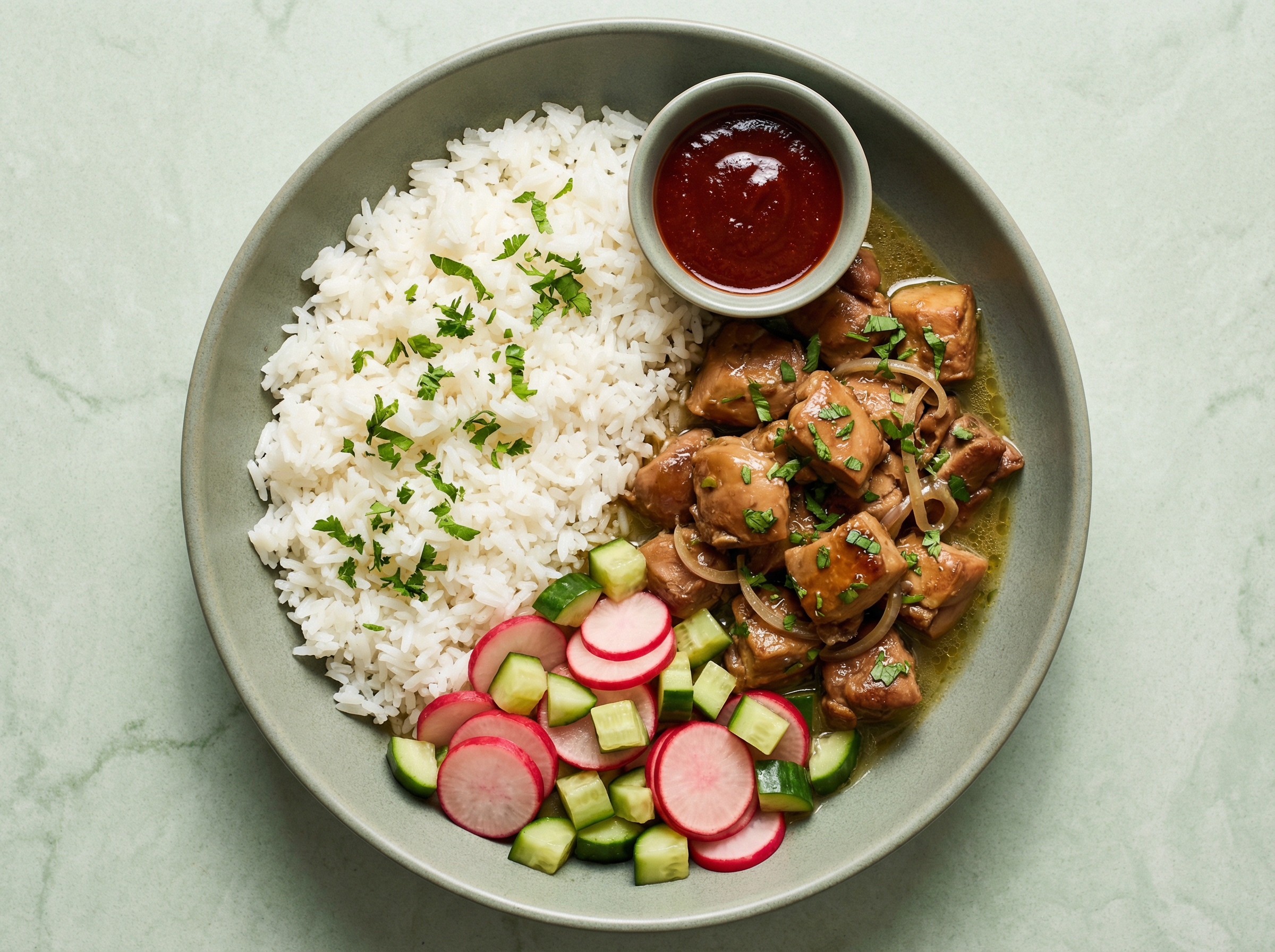 Pho-Style Chicken & Rice Bowls