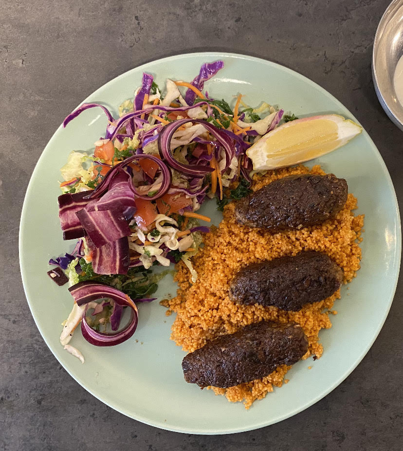 Olive filled patties