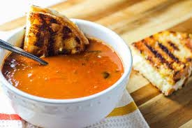 Tomato Soup and Mixed Mushroom Ricotta Crostini