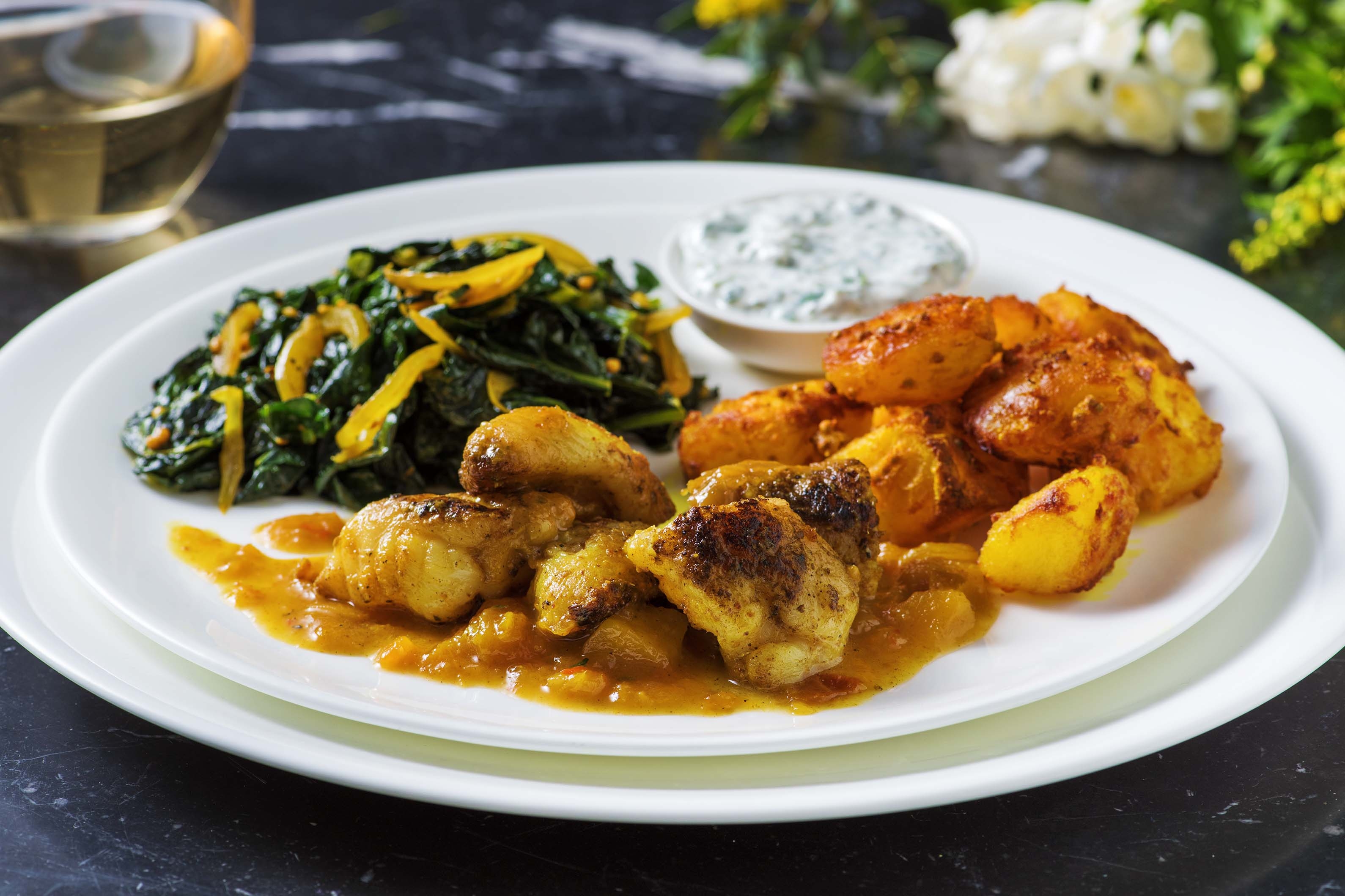 Mango Glazed Monkfish