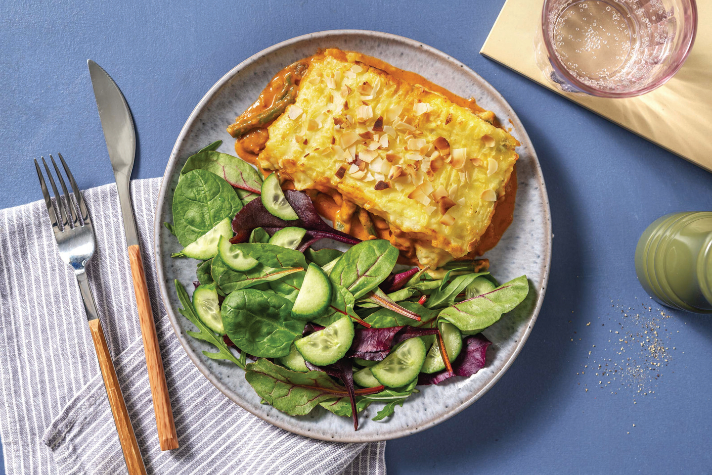 Indian-Spiced Mushroom & Veggie Pie