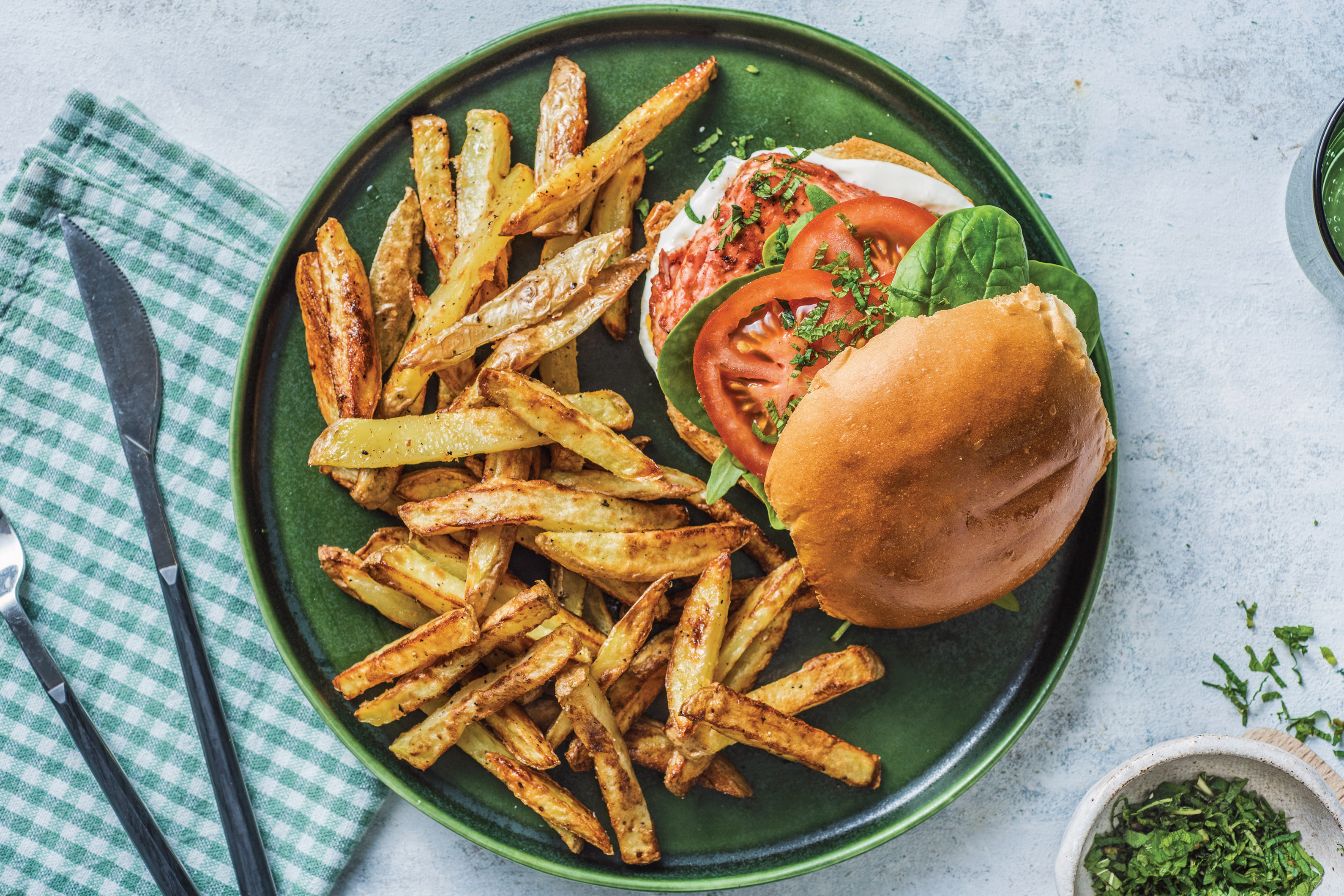 Indian Tandoori Haloumi Burger