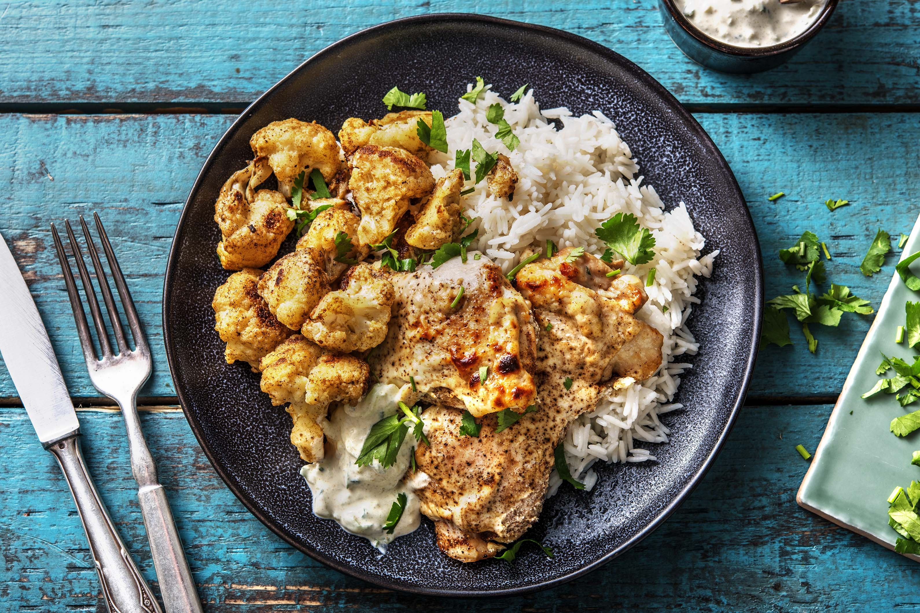 Indiase curry met kippendij