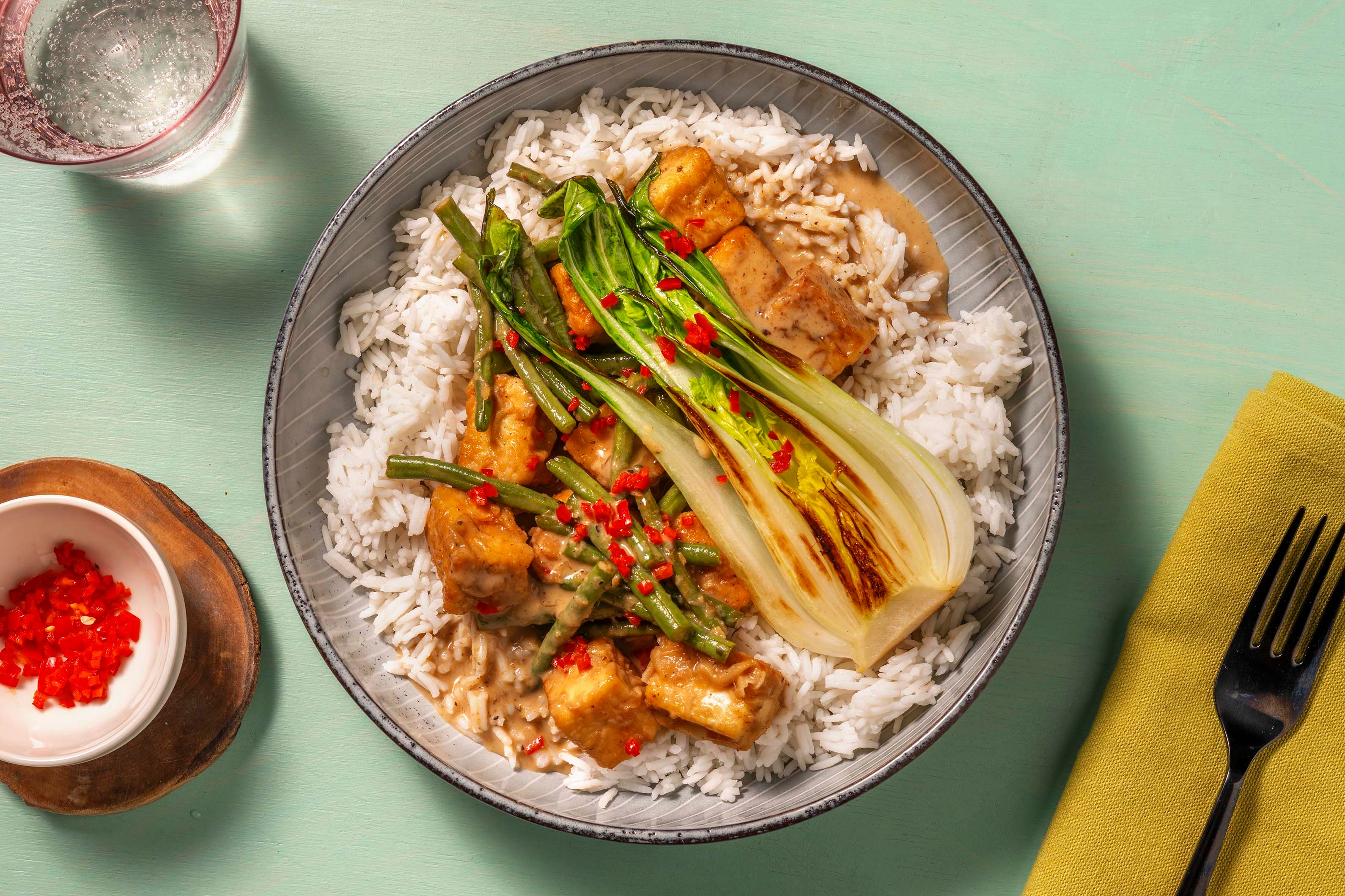 Indonesian Style Spiced Tofu Curry