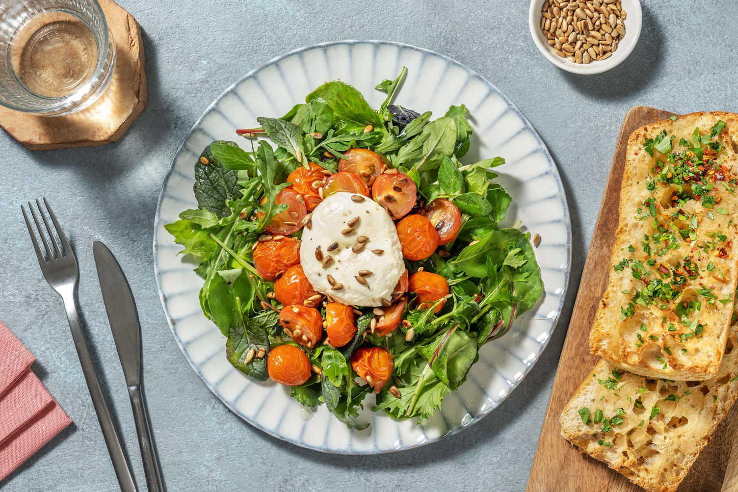 Insalata Caprese! mit Mozzarella & Cherry-Tomaten