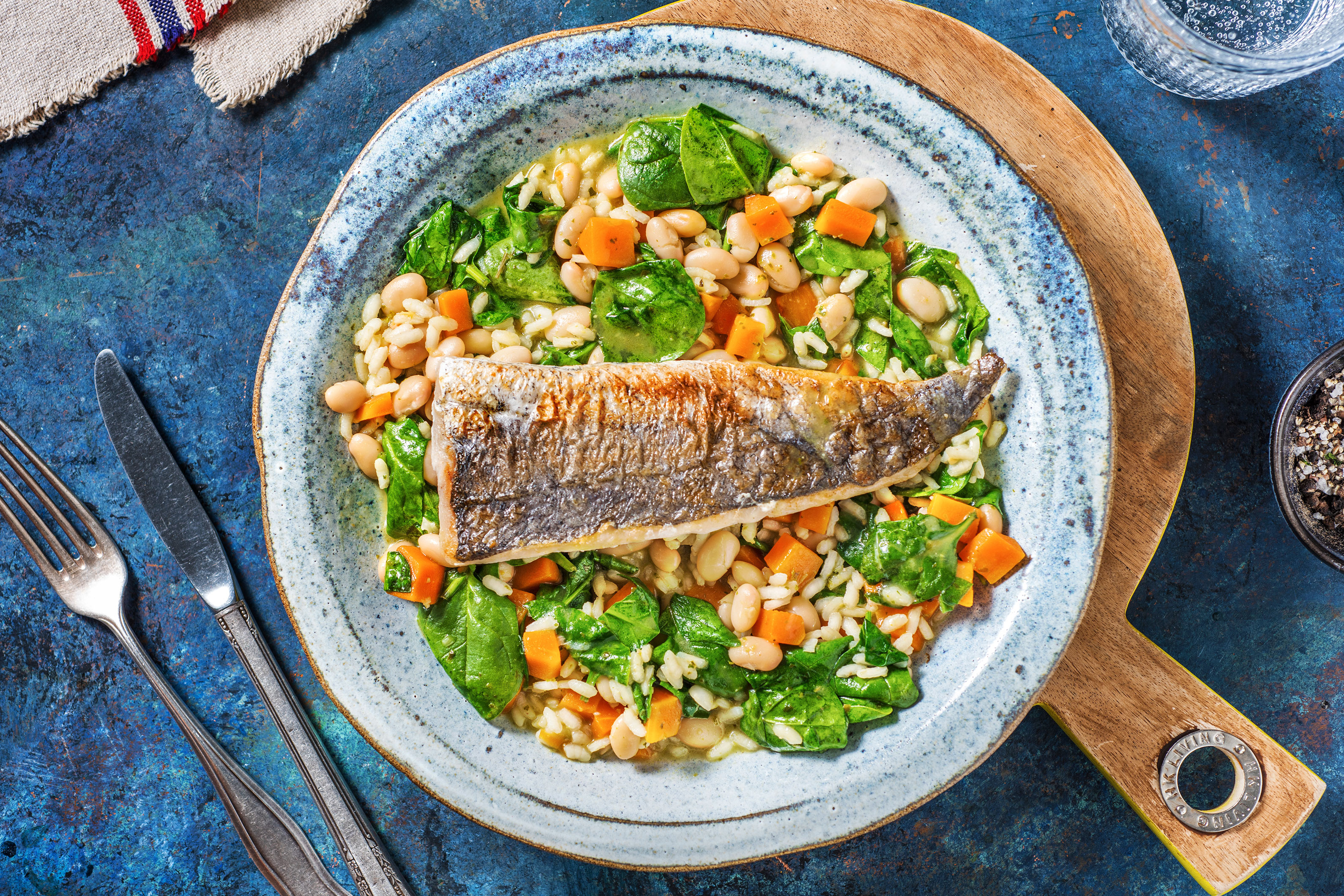 Italiaanse minestronesoep met heekfilet