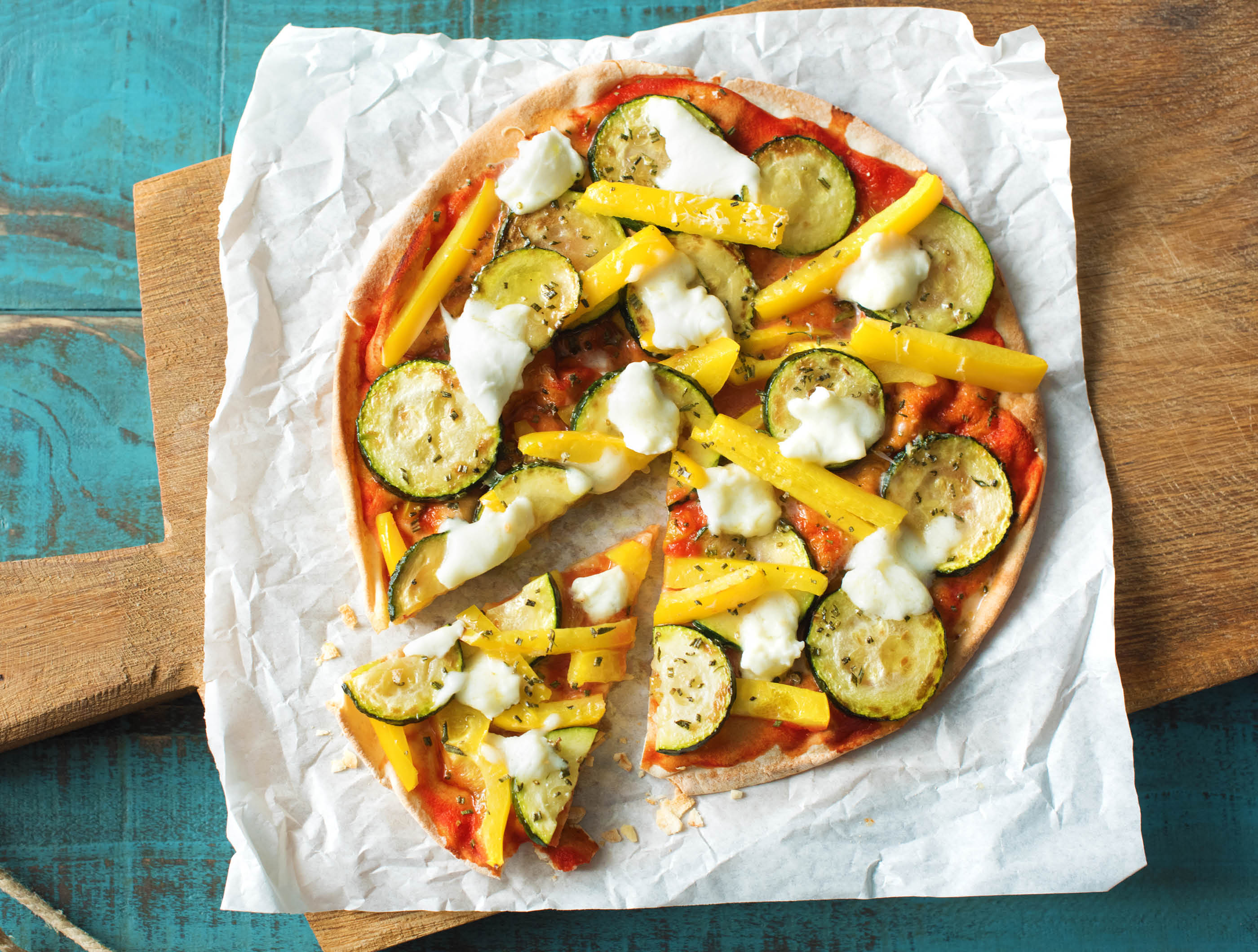 Italiaanse platbroodpizza