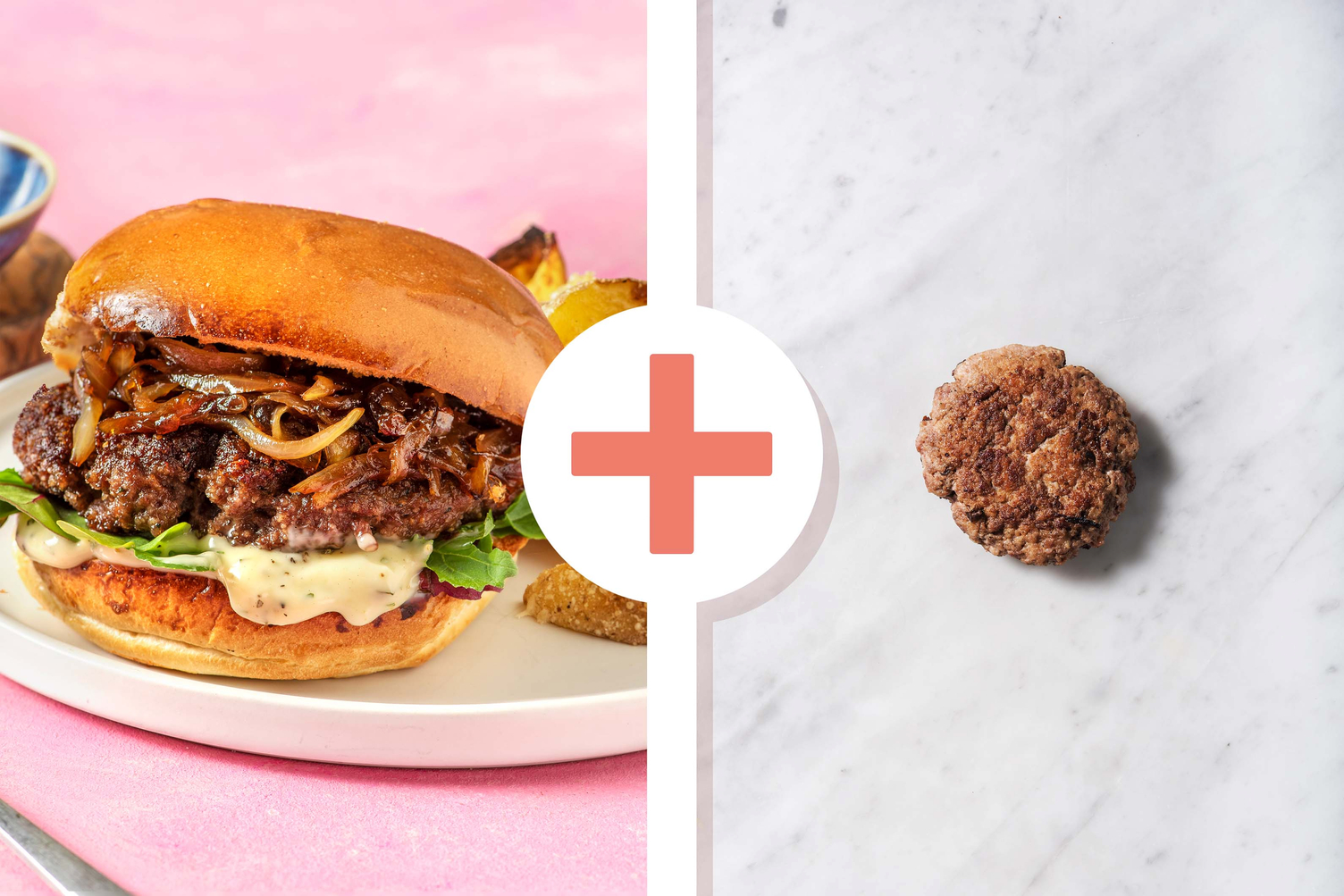 Double-Stacked Italian Beef Burgers