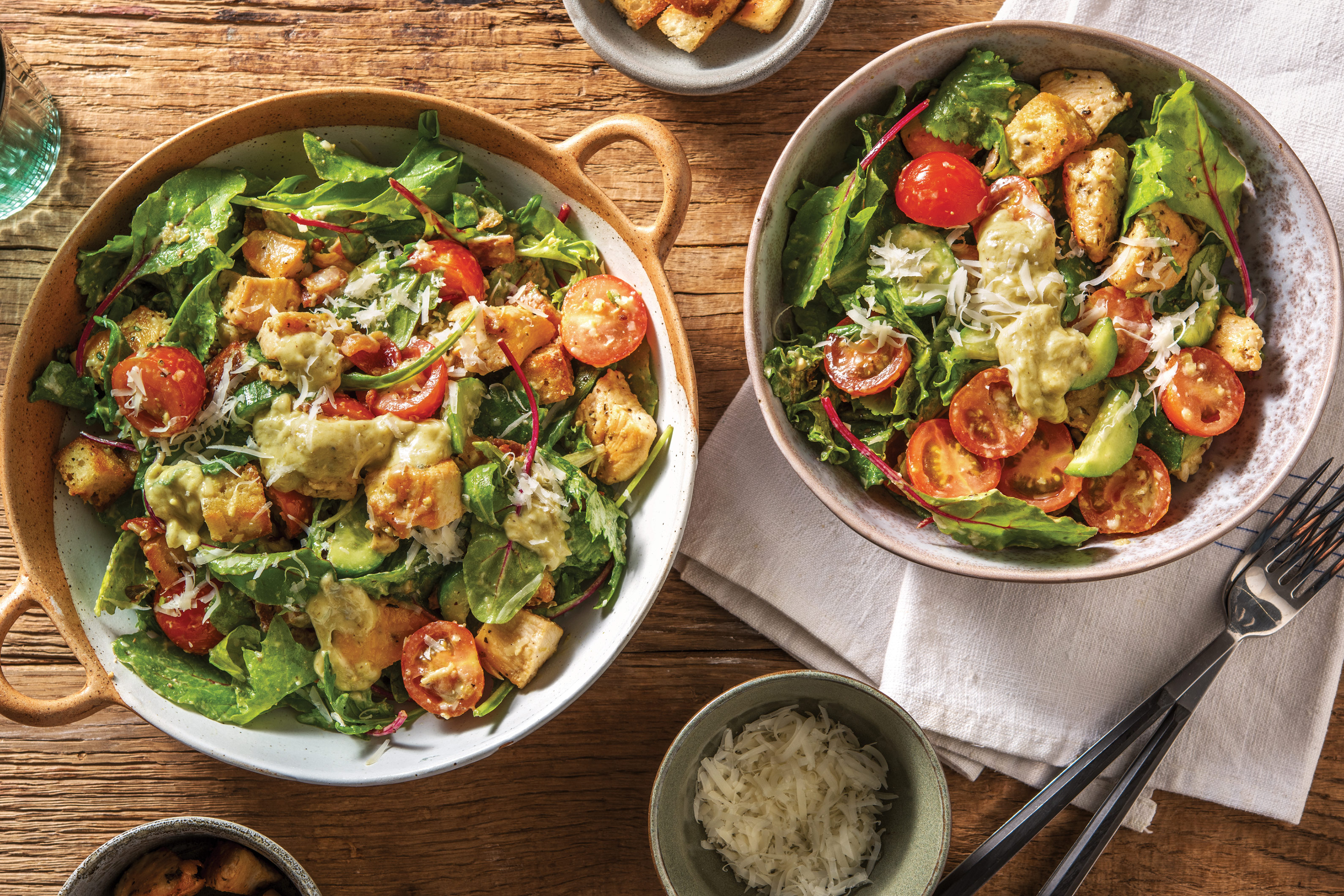 Italian Chicken Salad & Bacon Croutons